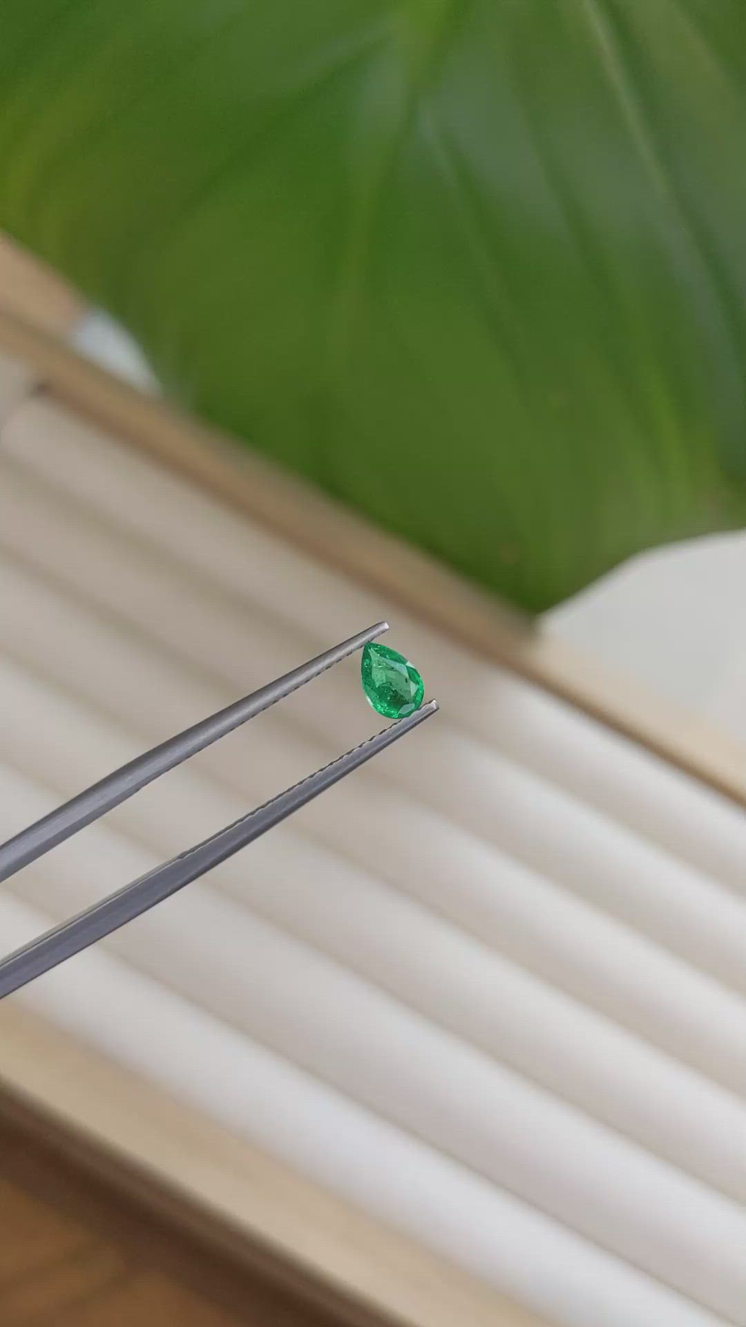 0.27 Ct. Emerald from Zambia Size Video