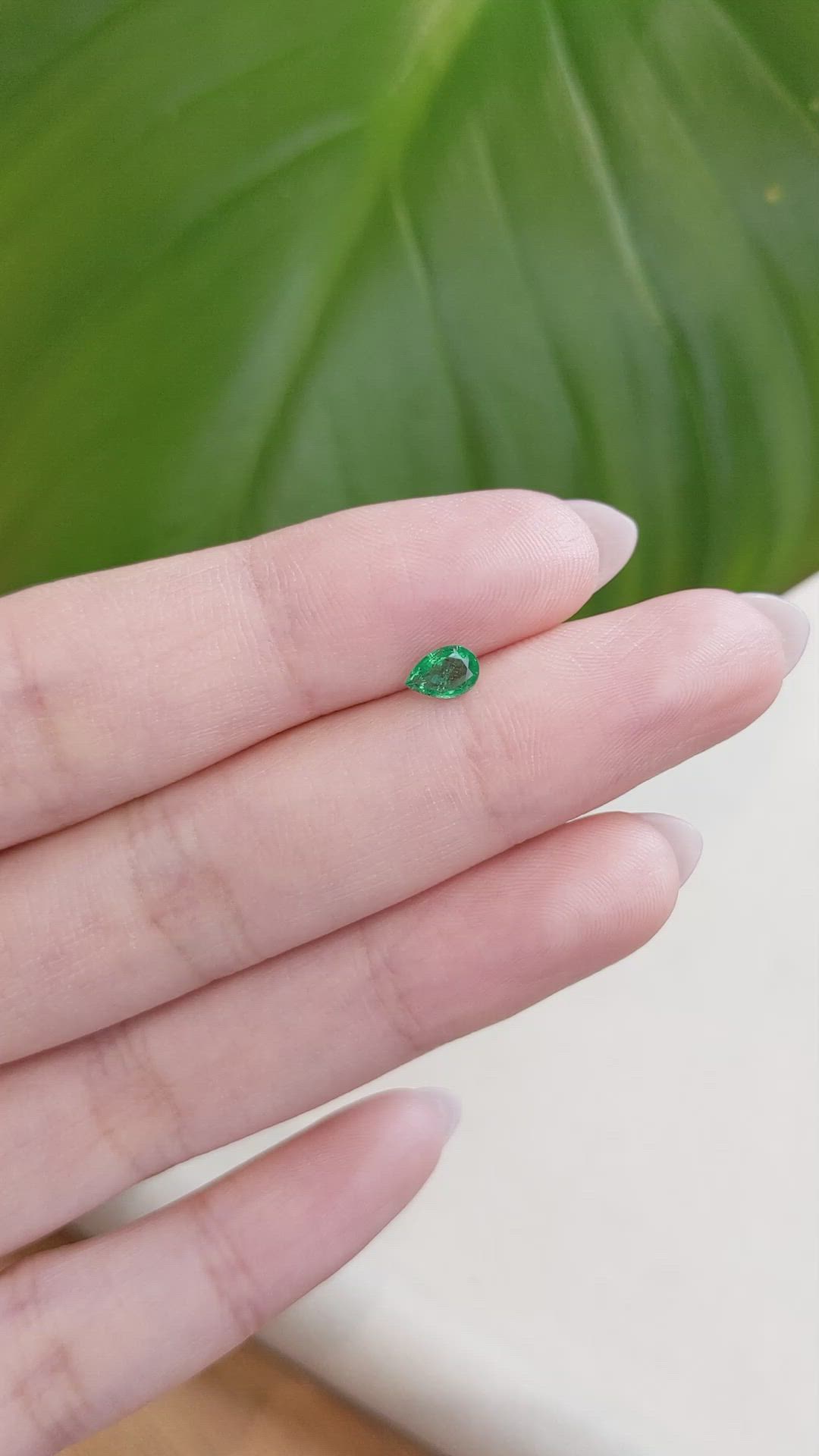 0.27 Ct. Emerald from Zambia Size Video