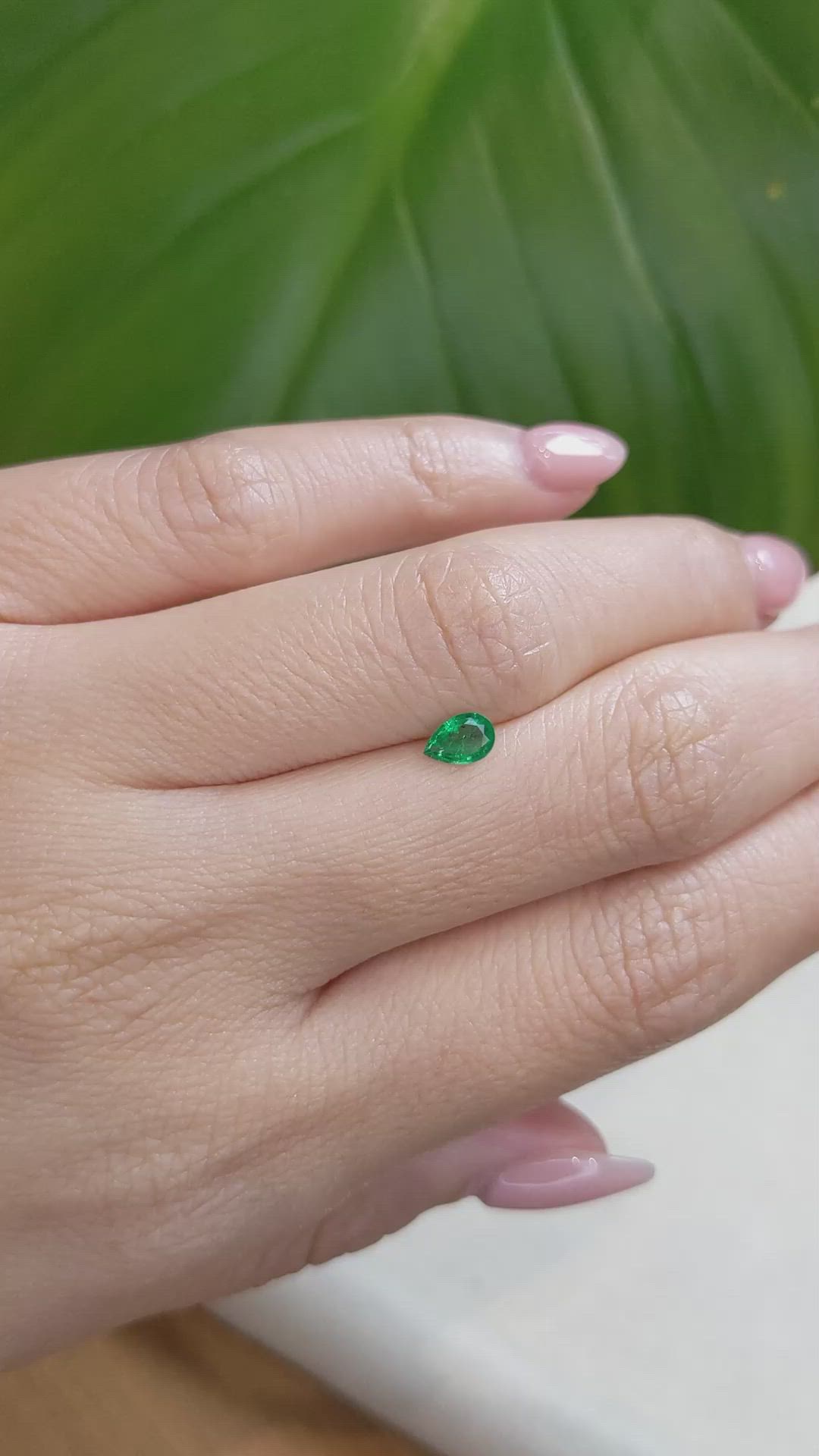 0.27 Ct. Emerald from Zambia Size Video