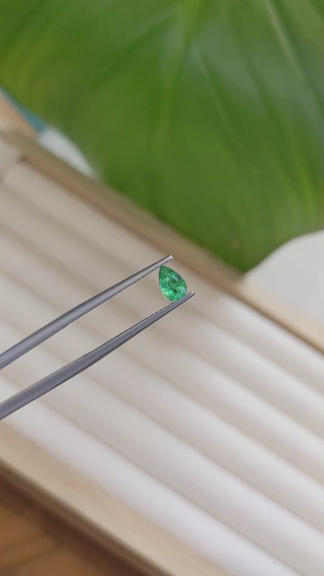 0.35 Ct. Emerald from Zambia Size Video