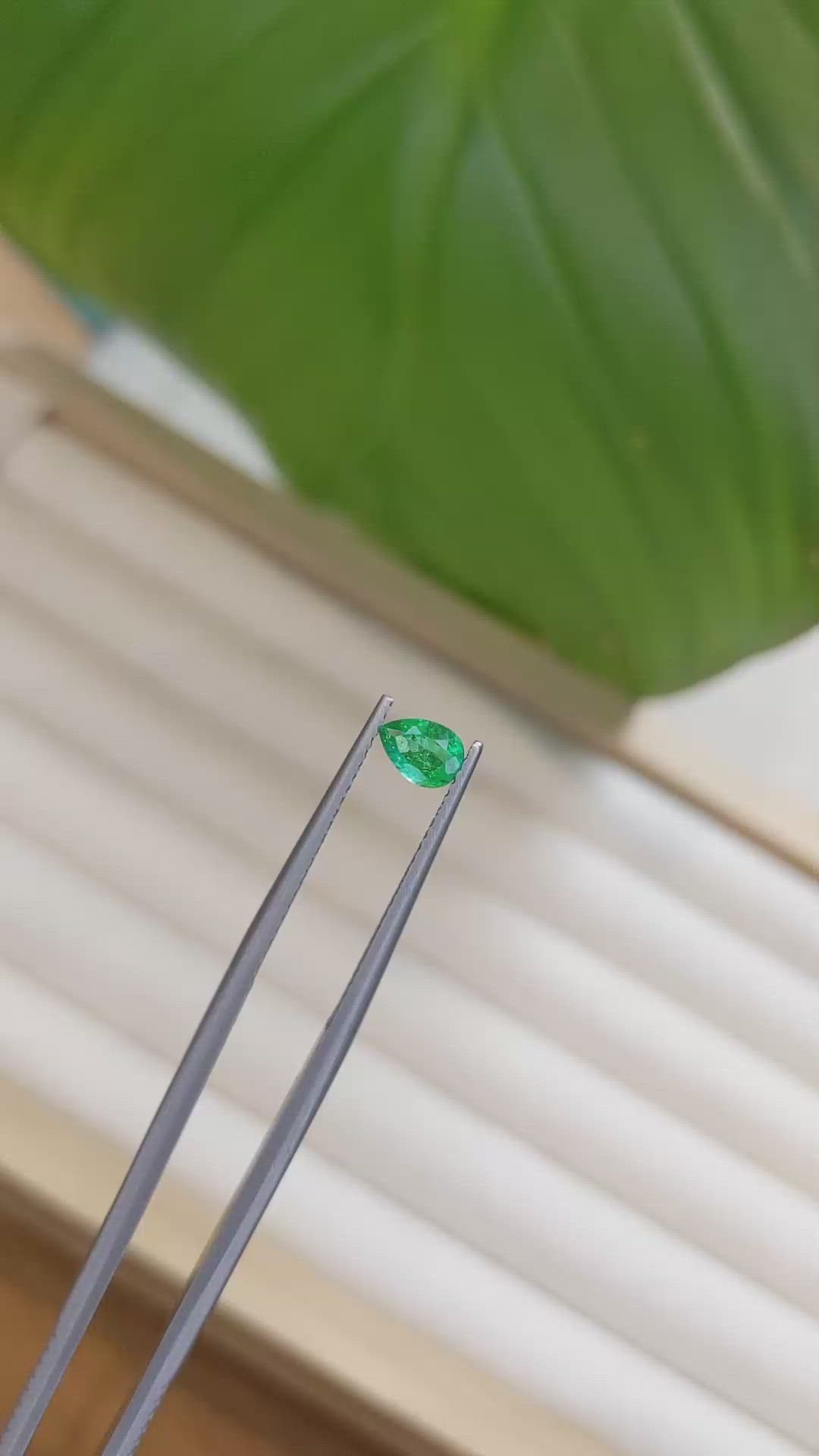 0.33 Ct. Emerald from Zambia Size Video