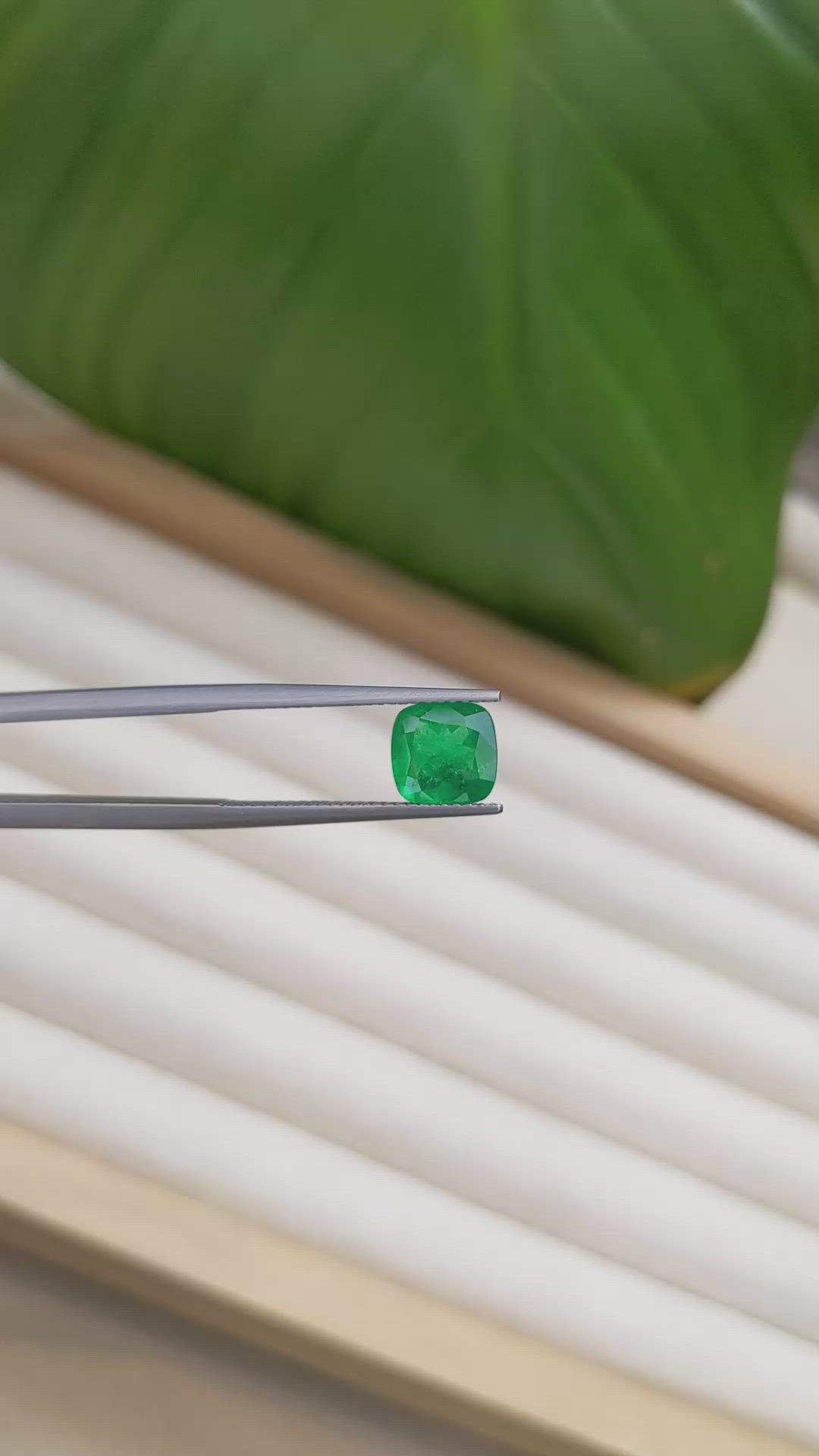 1.51 Ct. Emerald from Zambia Size Video