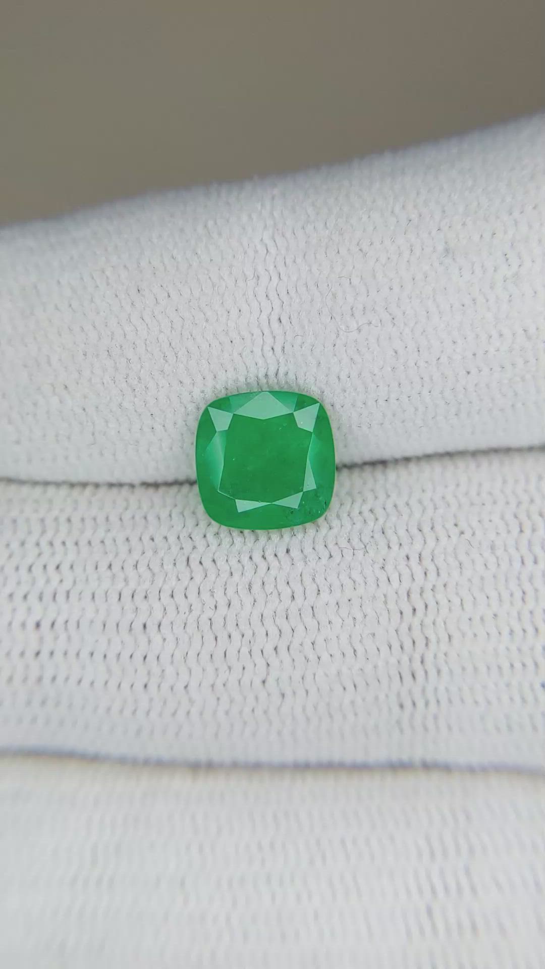 1.51 Ct. Emerald from Zambia Size Video