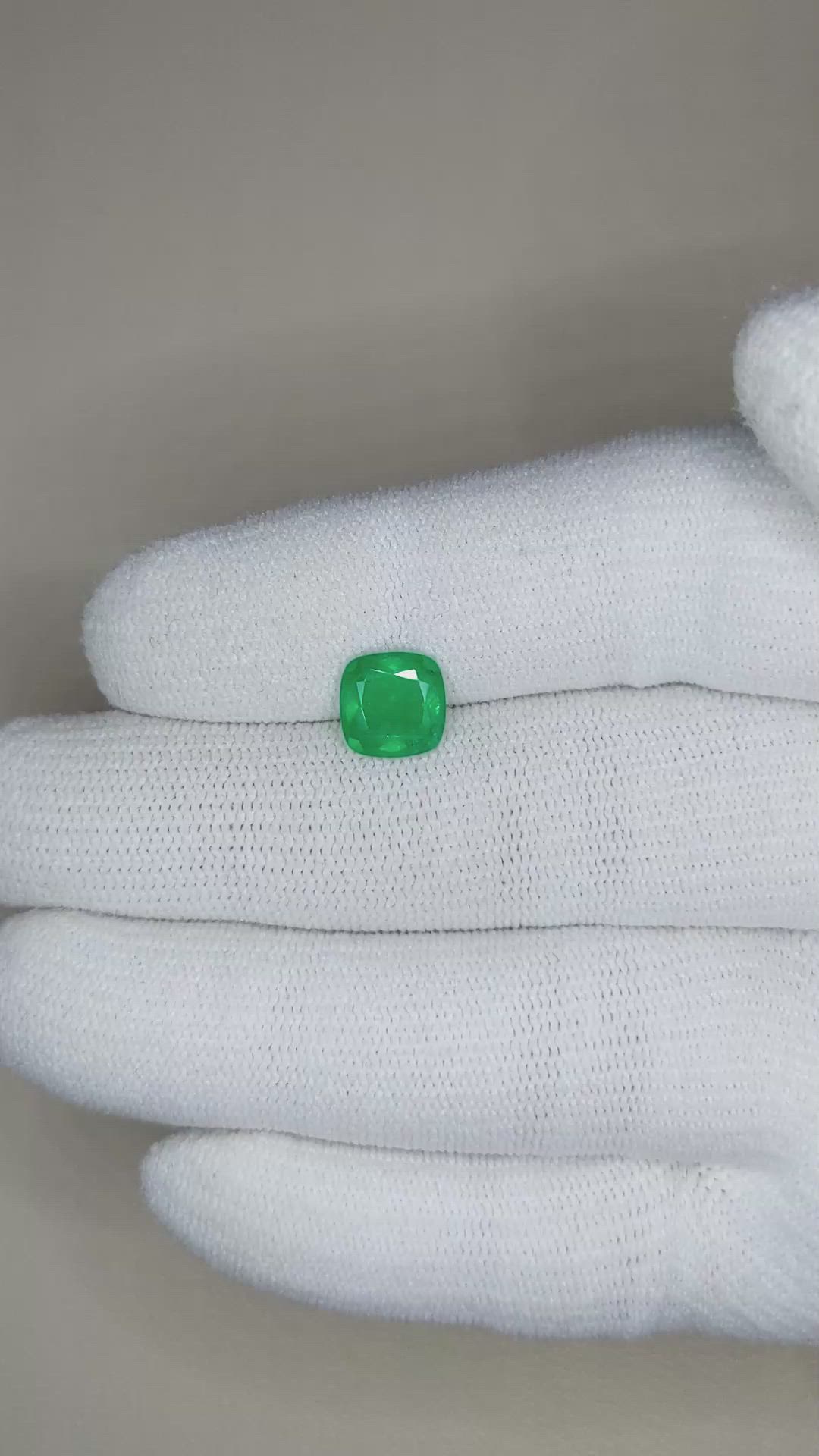 1.51 Ct. Emerald from Zambia Size Video