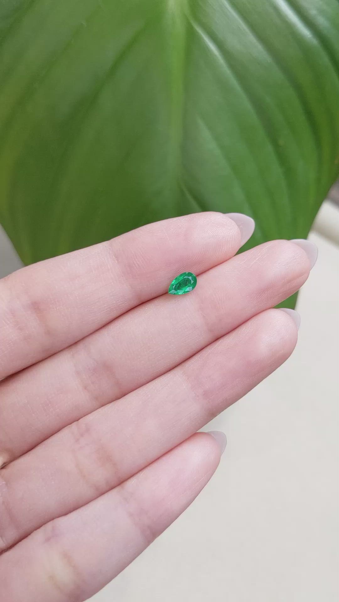 0.40 Ct. Emerald from Zambia Size Video