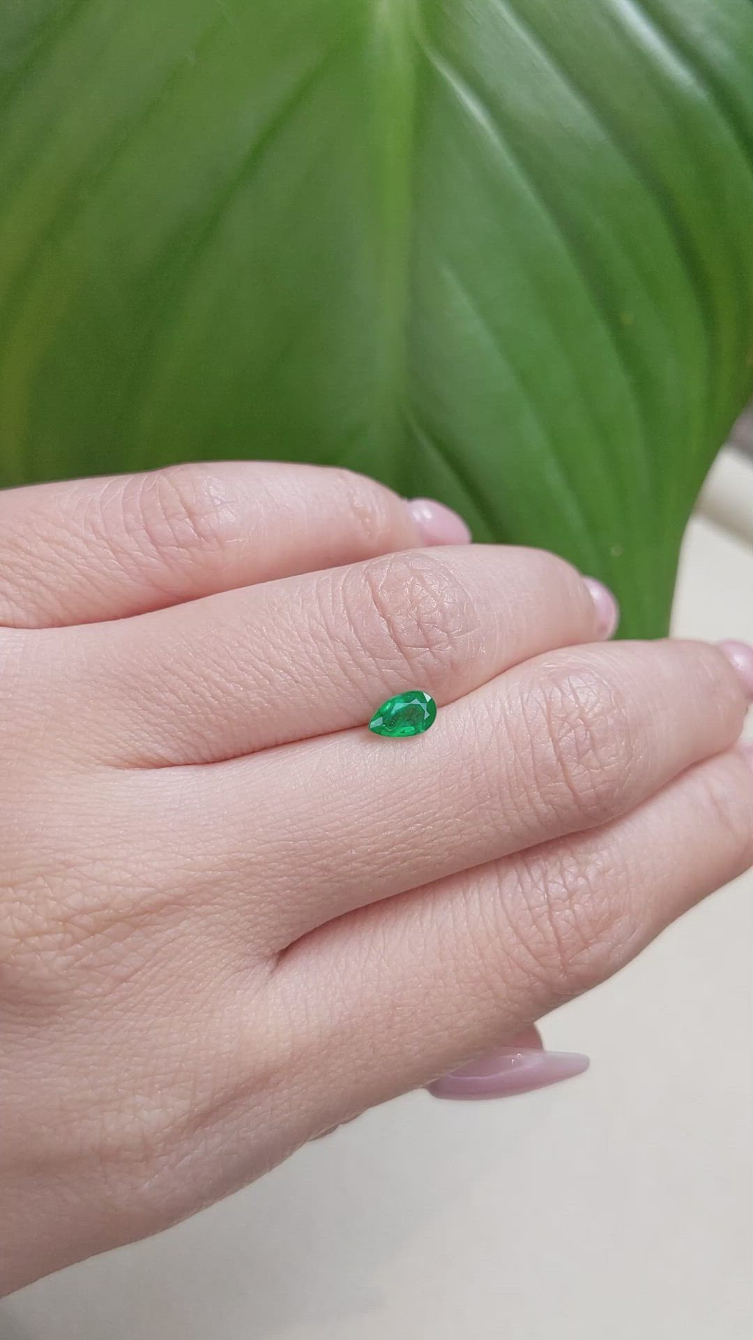 0.40 Ct. Emerald from Zambia Size Video