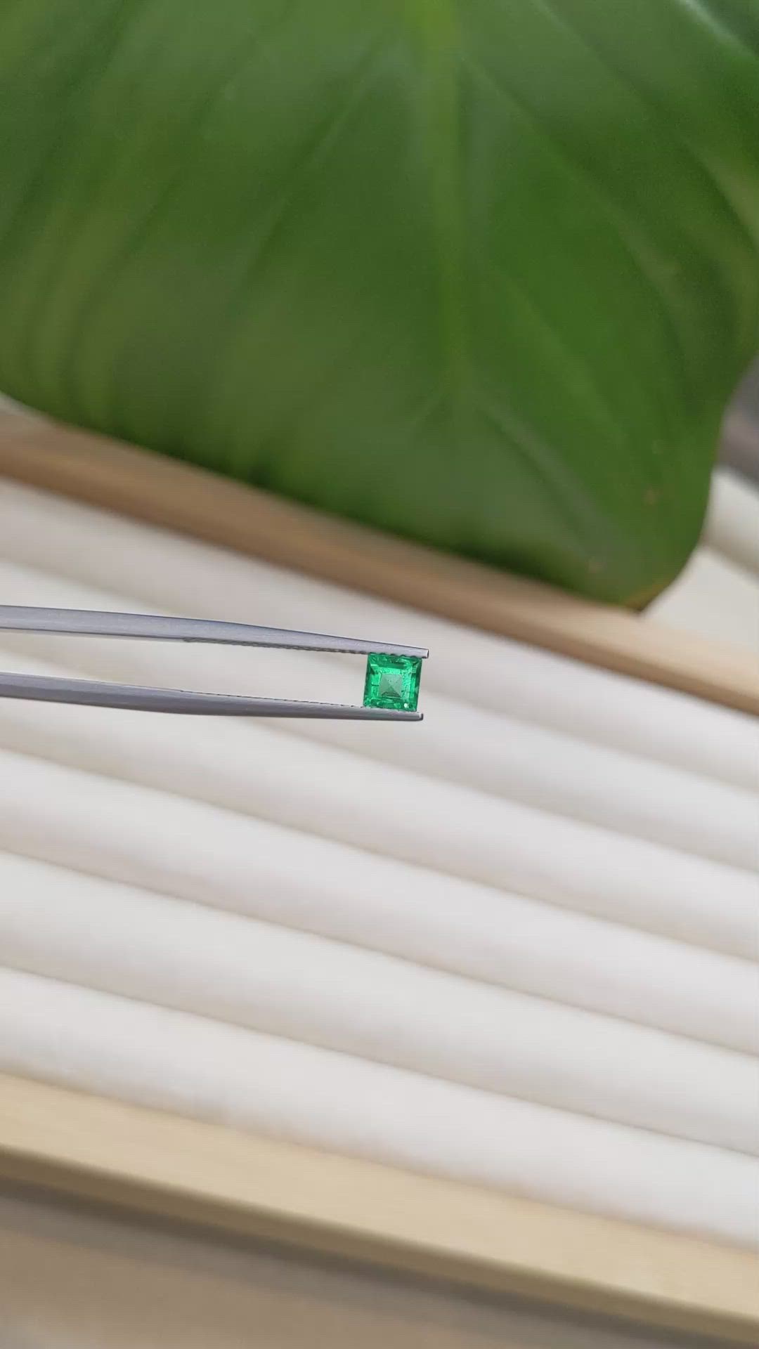 0.53 Ct. Emerald from Zambia Size Video