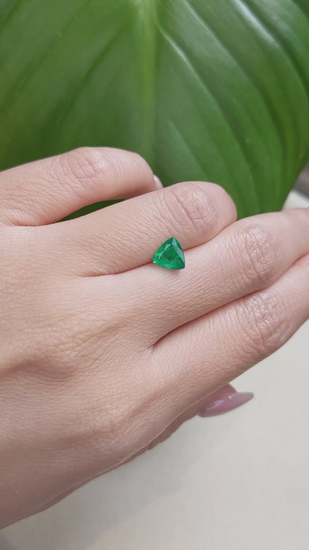 0.95 Ct. Emerald from Zambia Size Video