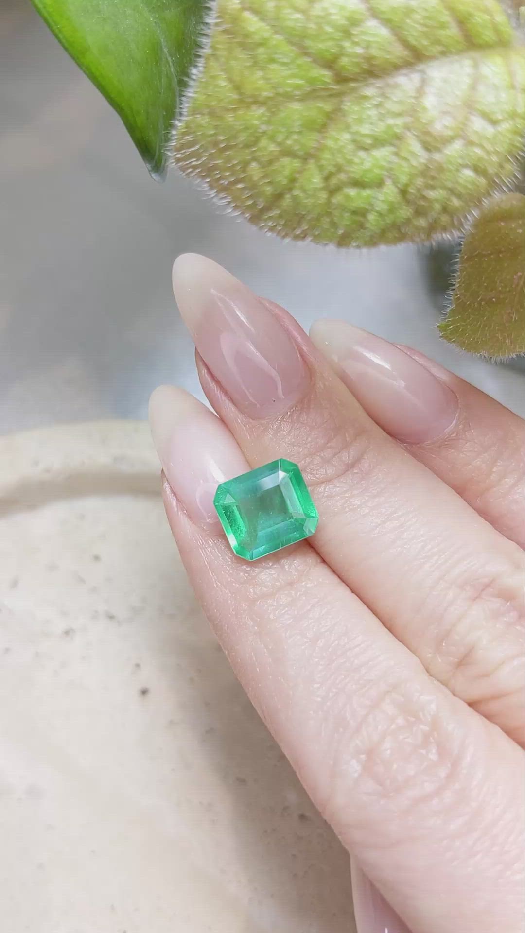 3.28 Ct. Emerald from Brazil Size Video