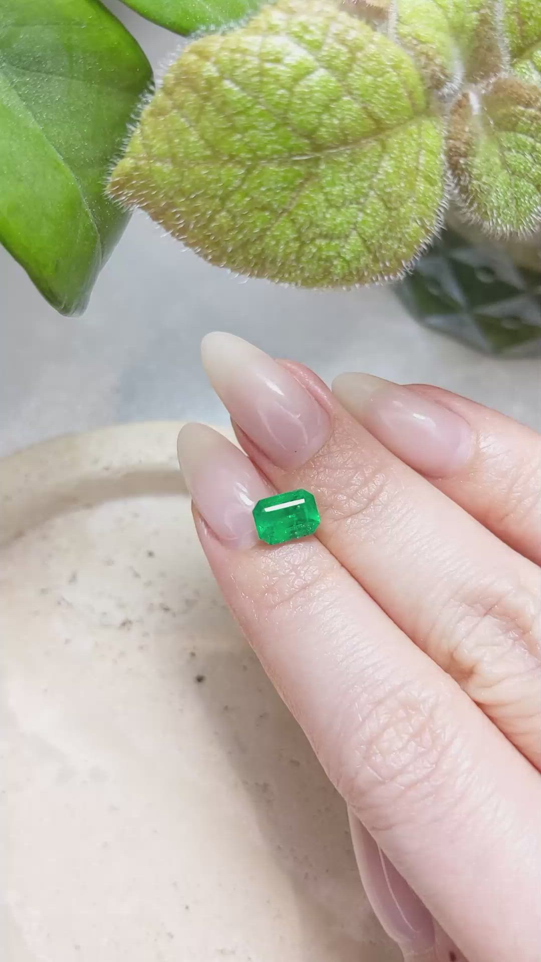 1.42 Ct. Emerald from Afghanistan Size Video