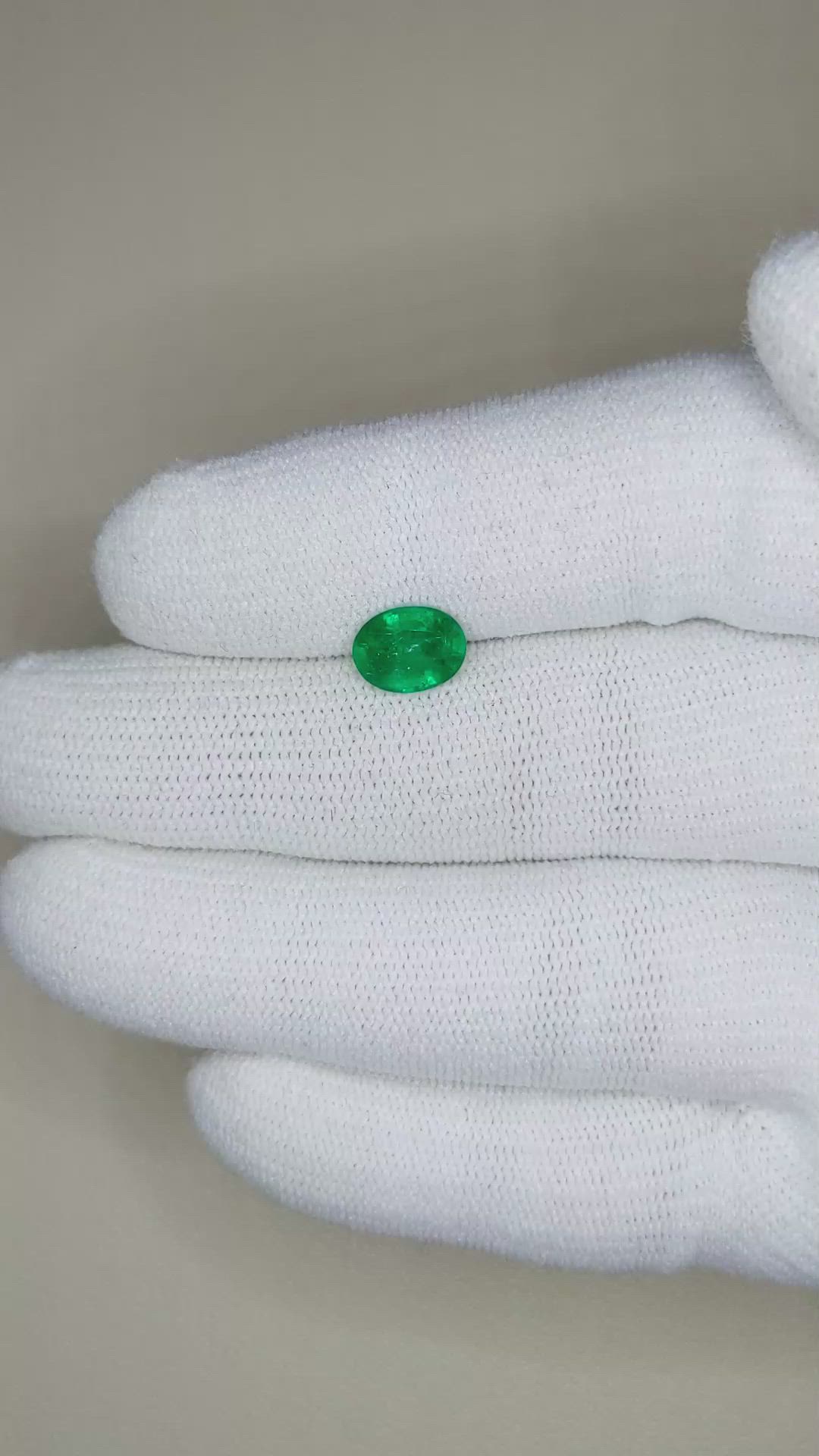 1.15 Ct. Emerald from Afghanistan Size Video