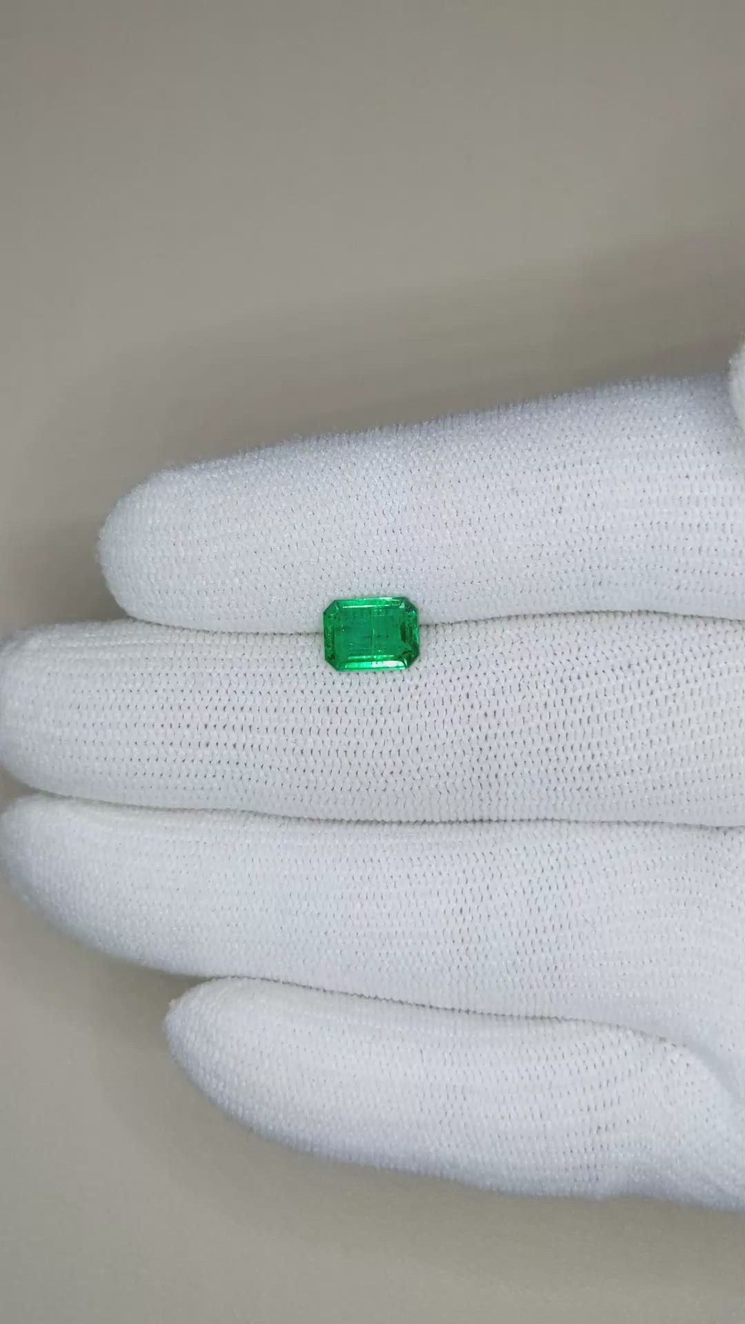 1.34 Ct. Emerald from Afghanistan Size Video