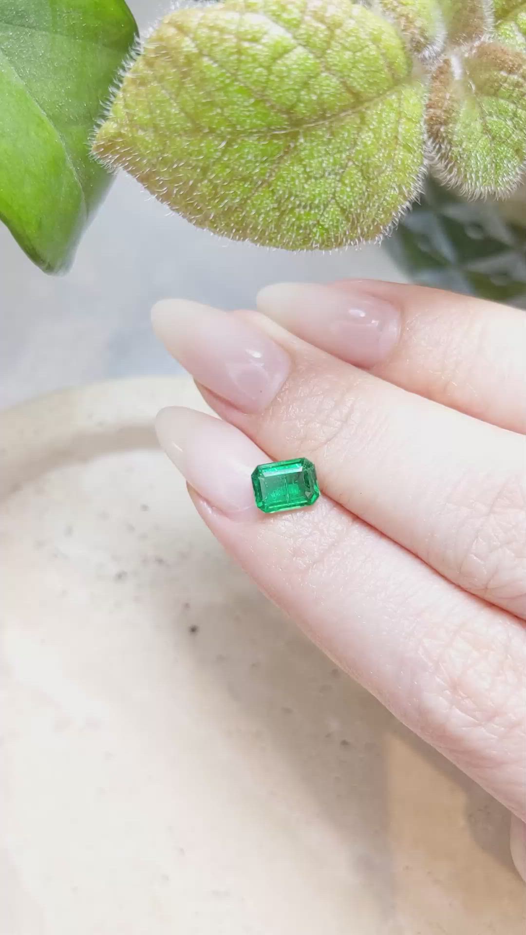 1.34 Ct. Emerald from Afghanistan Size Video
