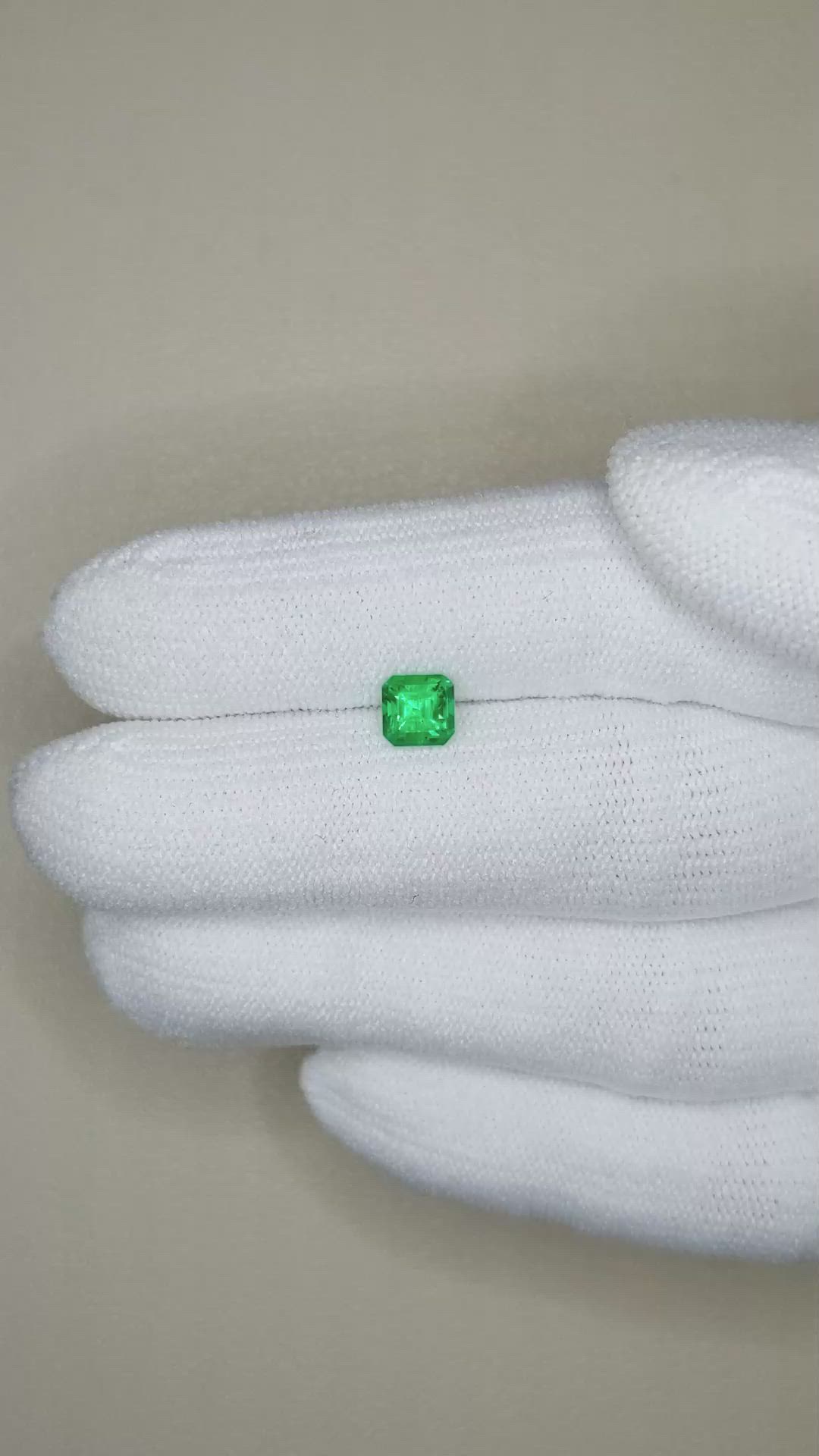 0.60 Ct. Emerald from Afghanistan Size Video