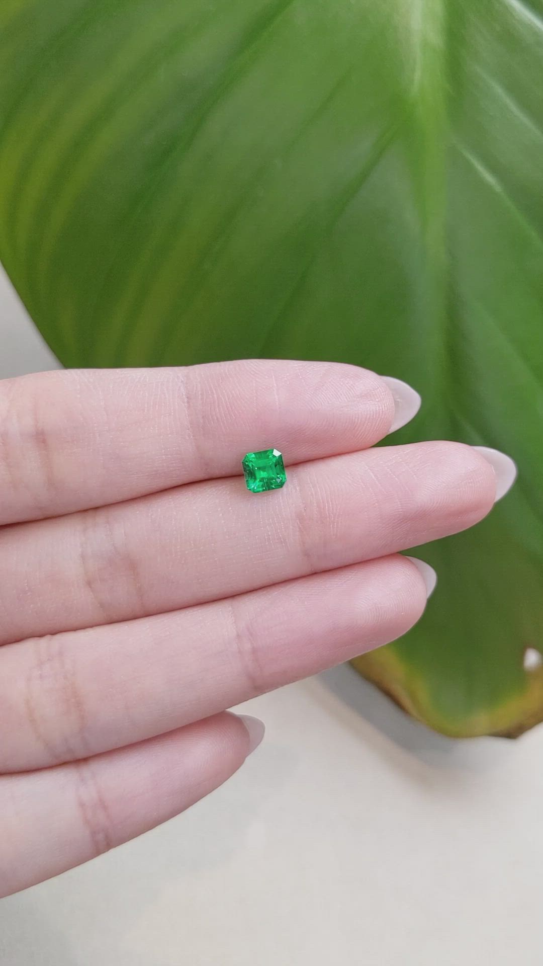 0.60 Ct. Emerald from Afghanistan Size Video