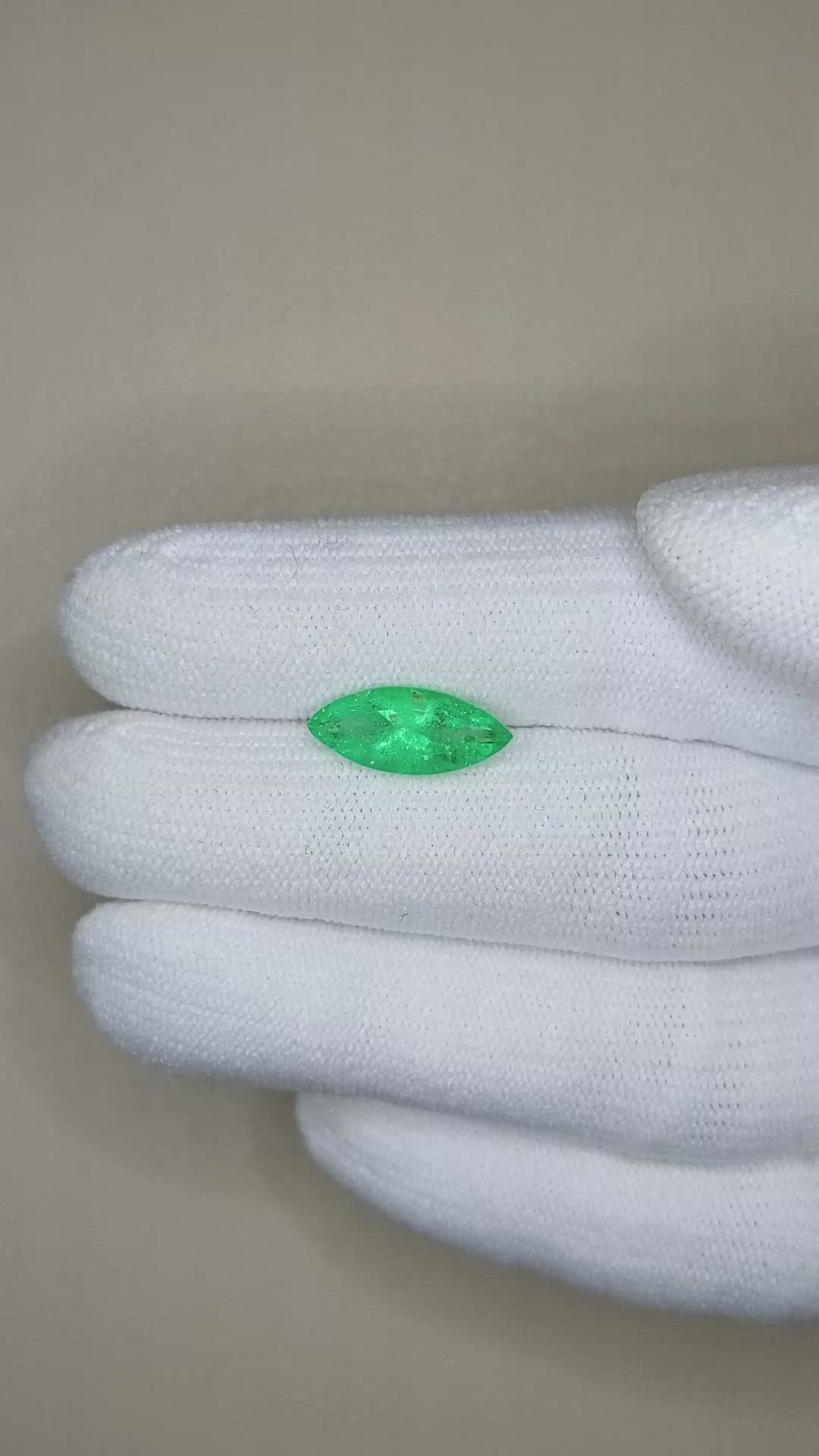 2.04 Ct. Emerald from Colombia Size Video