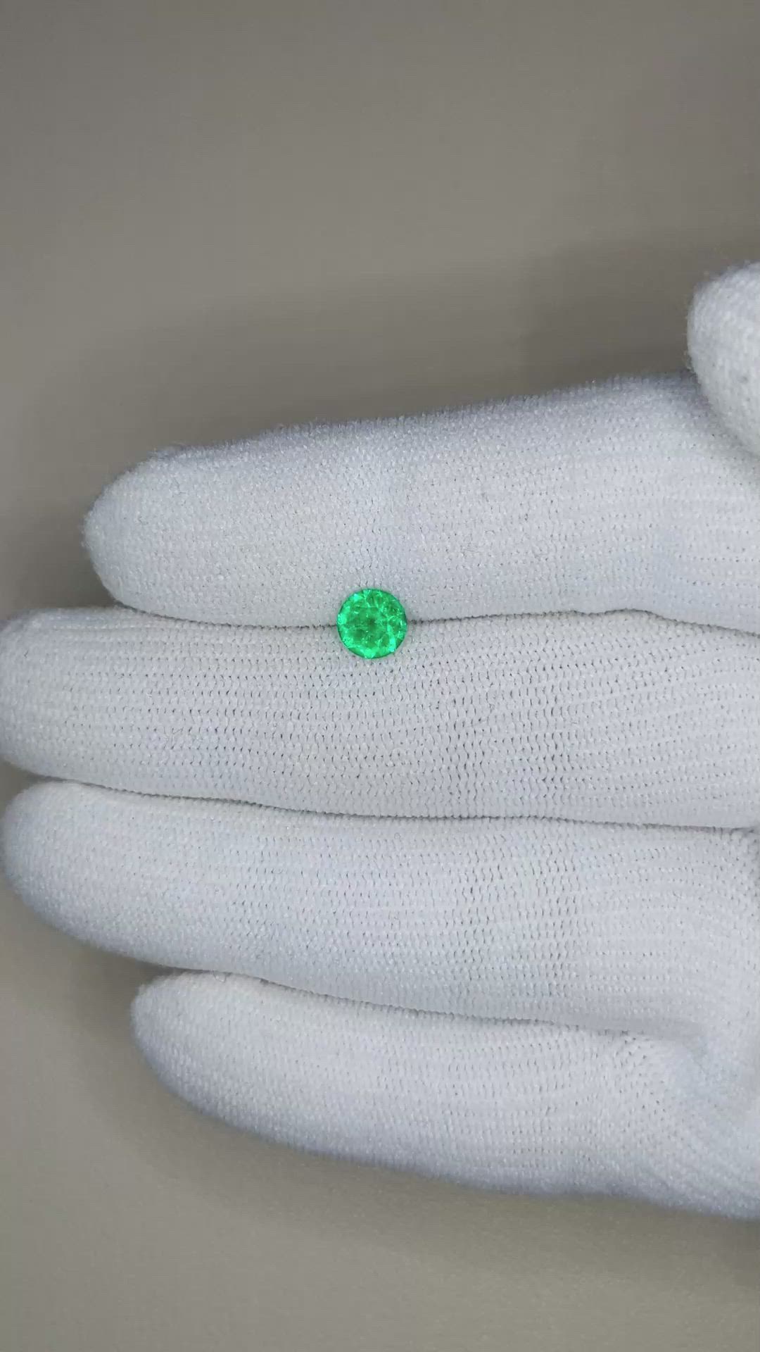 0.52 Ct. Emerald from Afghanistan Size Video