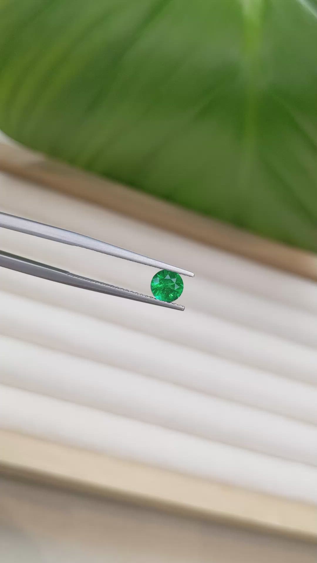 0.52 Ct. Emerald from Afghanistan Size Video