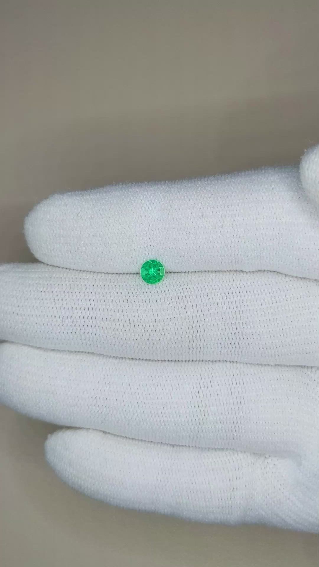0.34 Ct. Emerald from Afghanistan Size Video