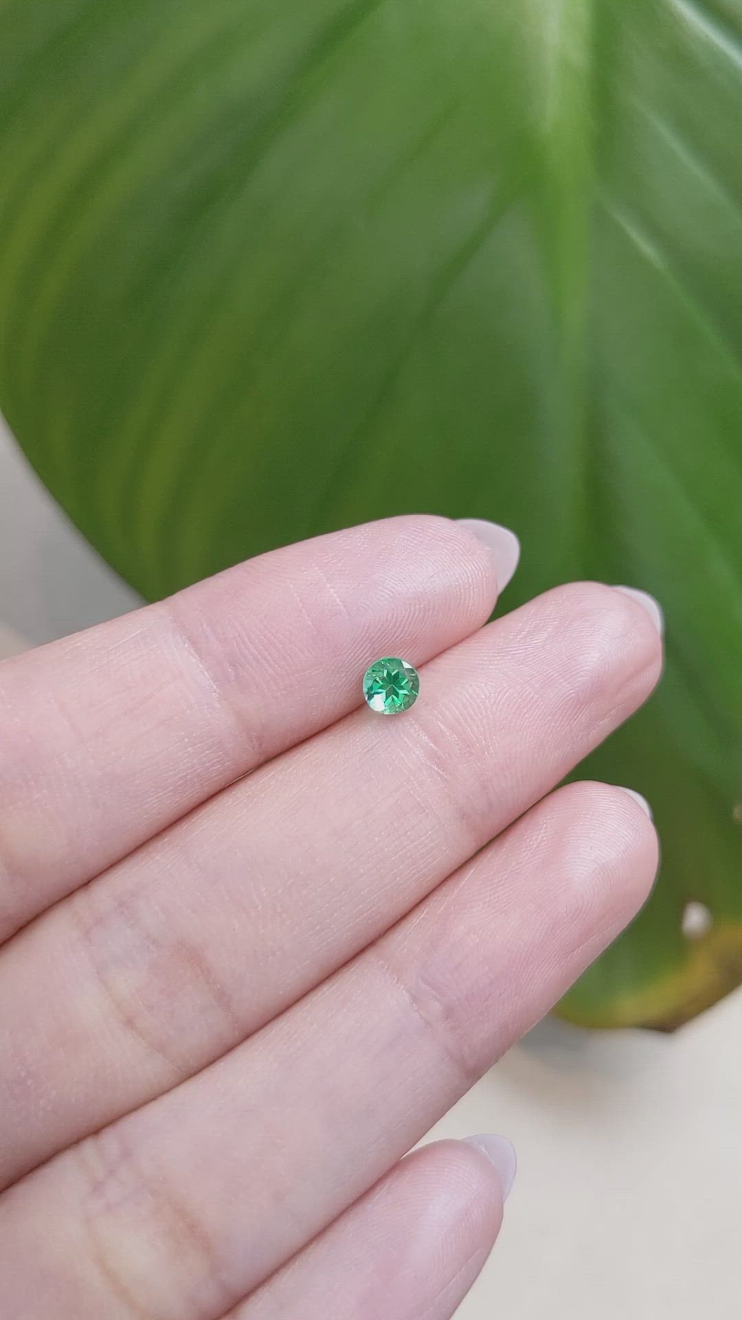 0.34 Ct. Emerald from Afghanistan Size Video