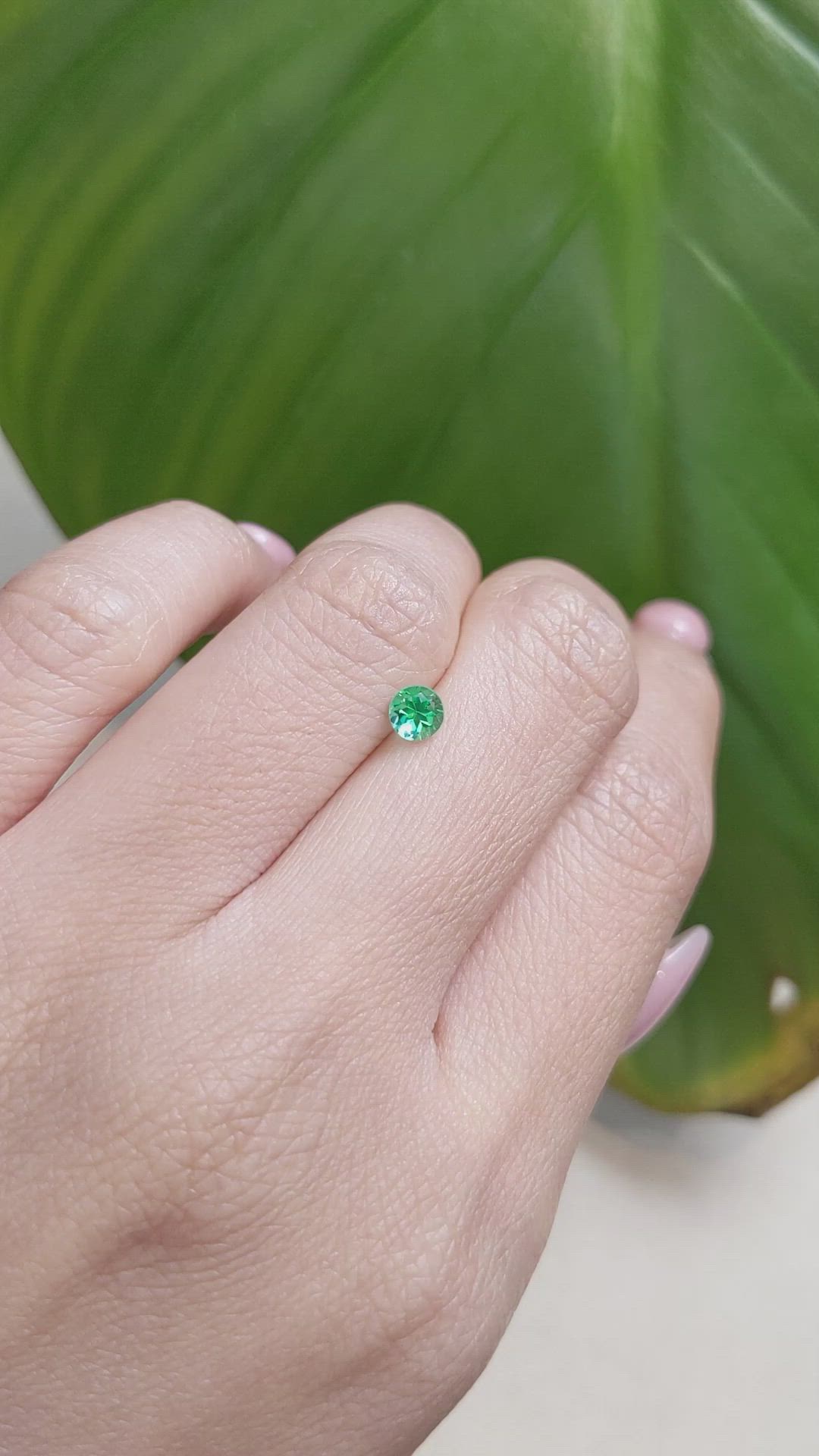 0.34 Ct. Emerald from Afghanistan Size Video
