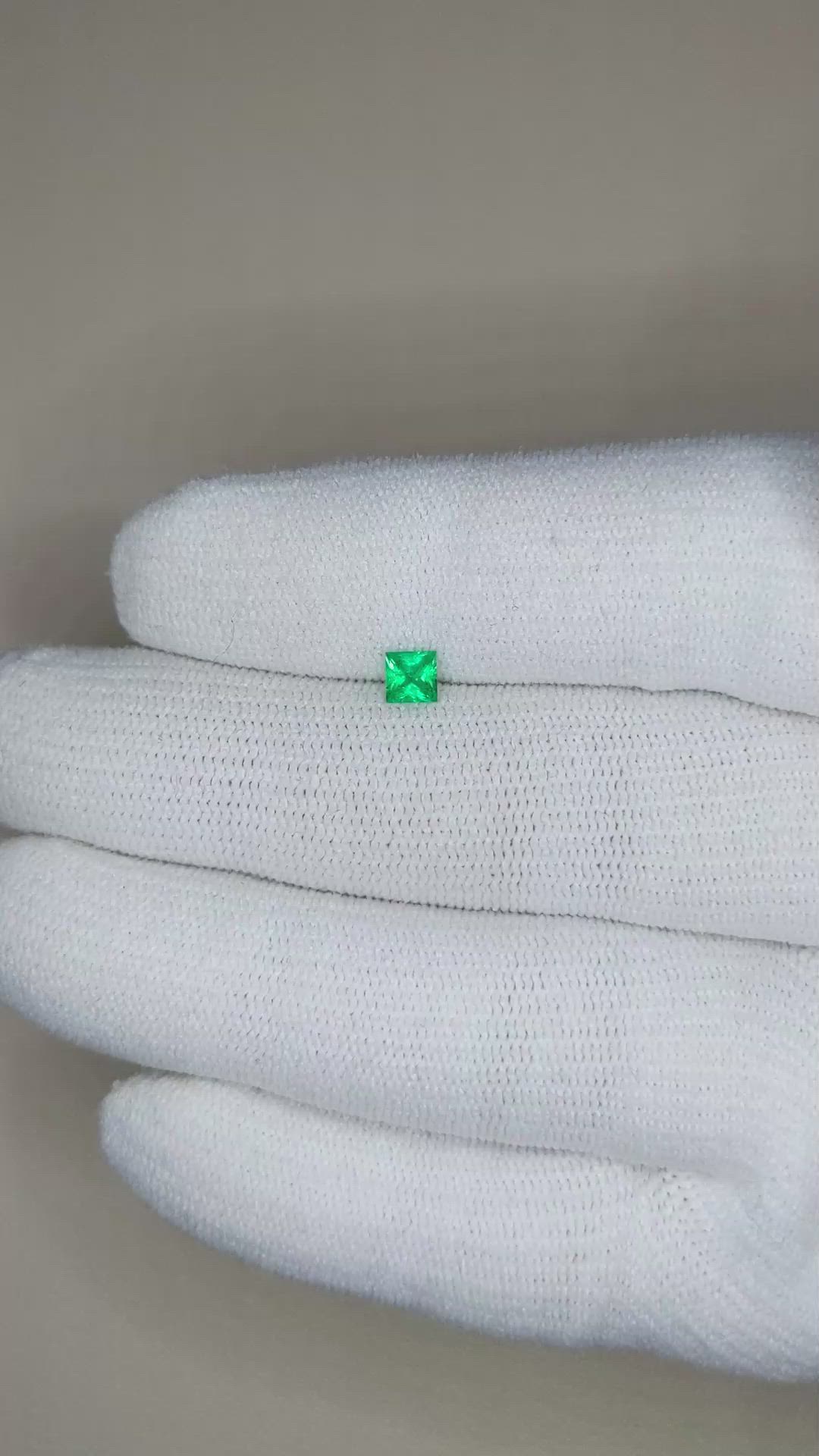 0.23 Ct. Emerald from Afghanistan Size Video