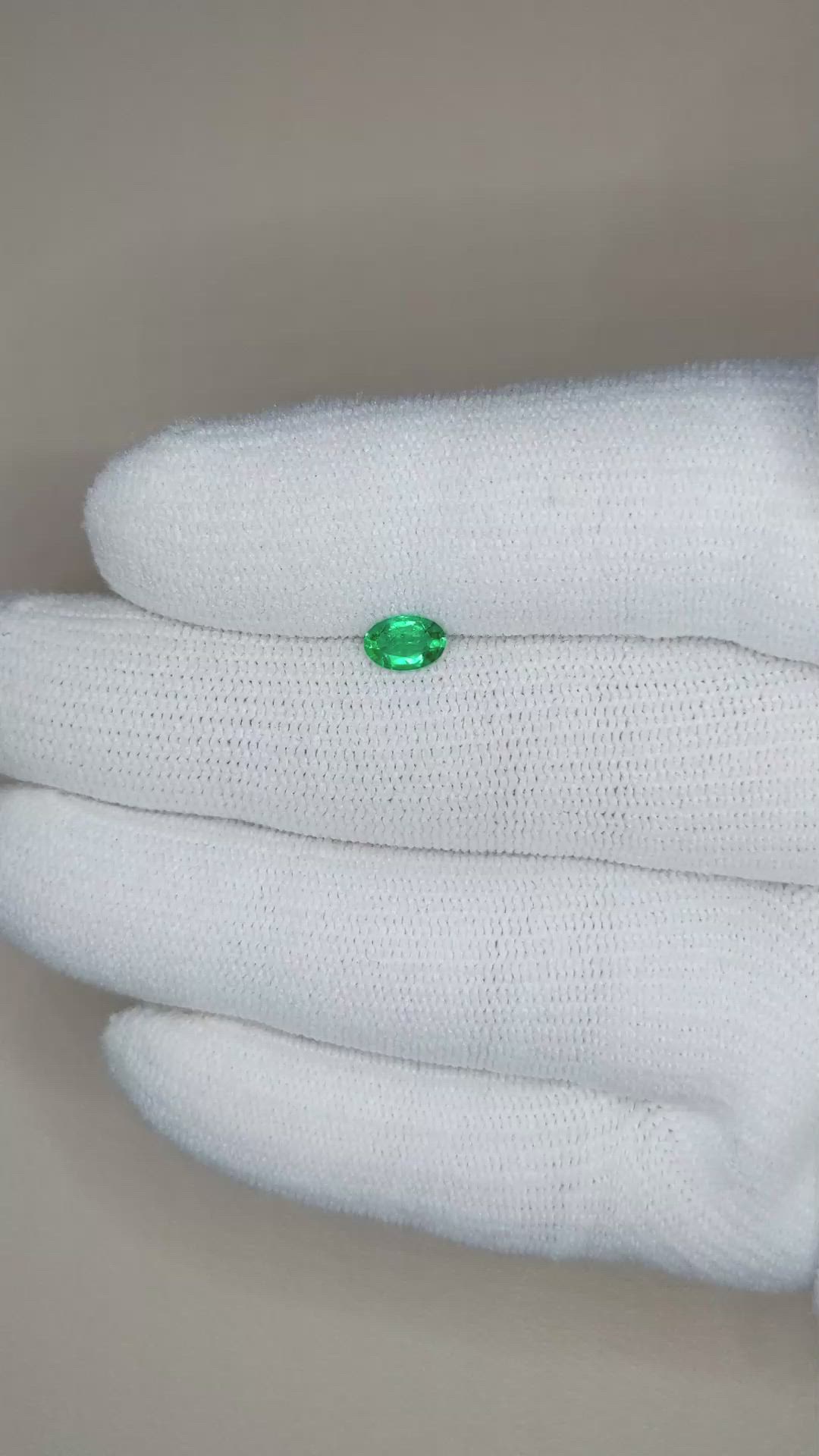 0.32 Ct. Emerald from Afghanistan Size Video