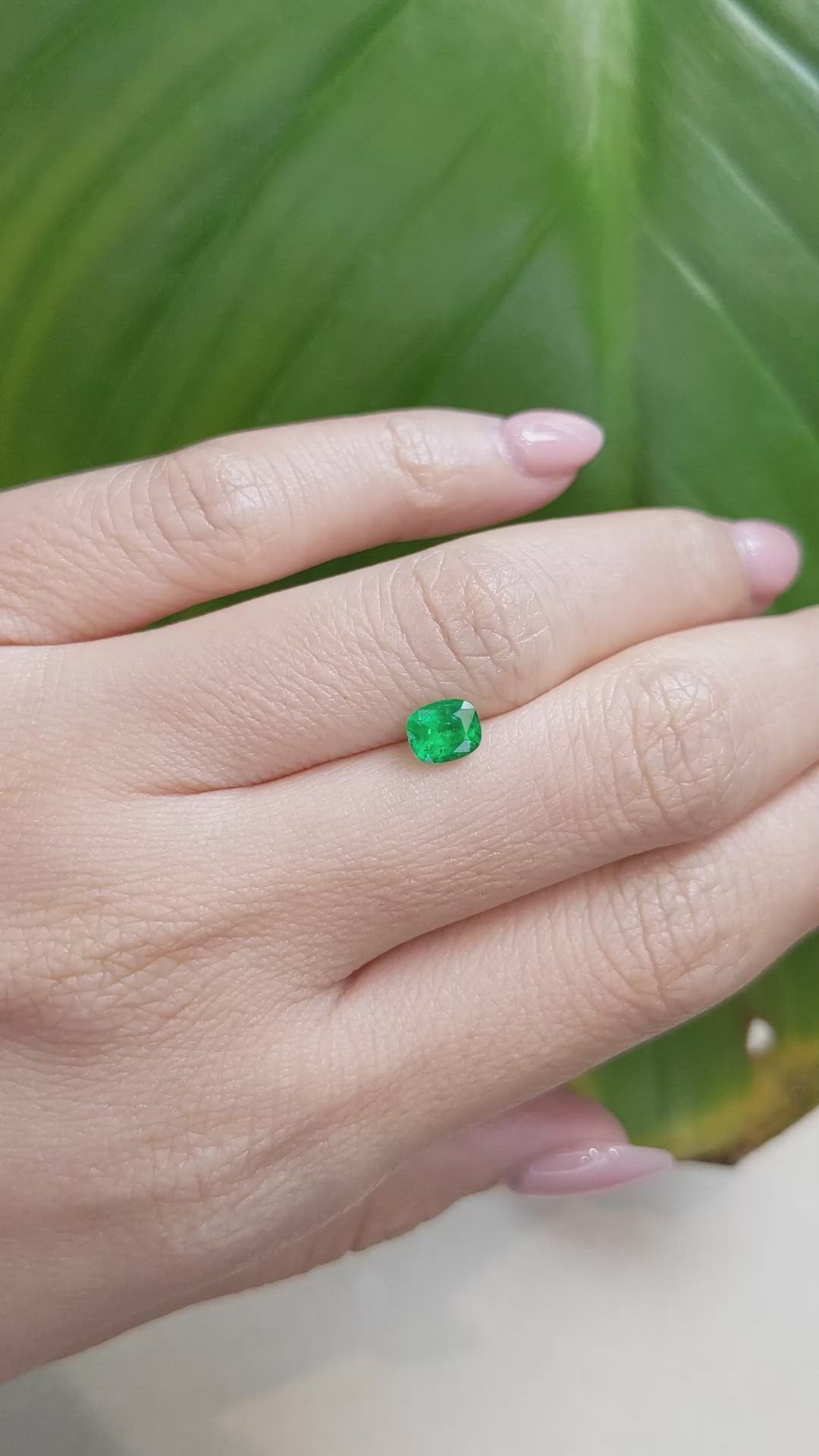 0.58 Ct. Emerald from Afghanistan Size Video
