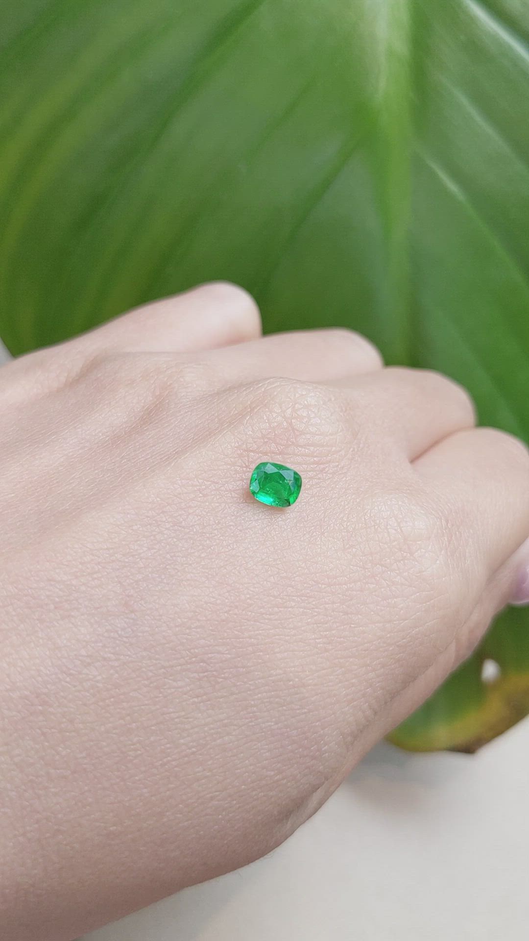 0.58 Ct. Emerald from Afghanistan Size Video