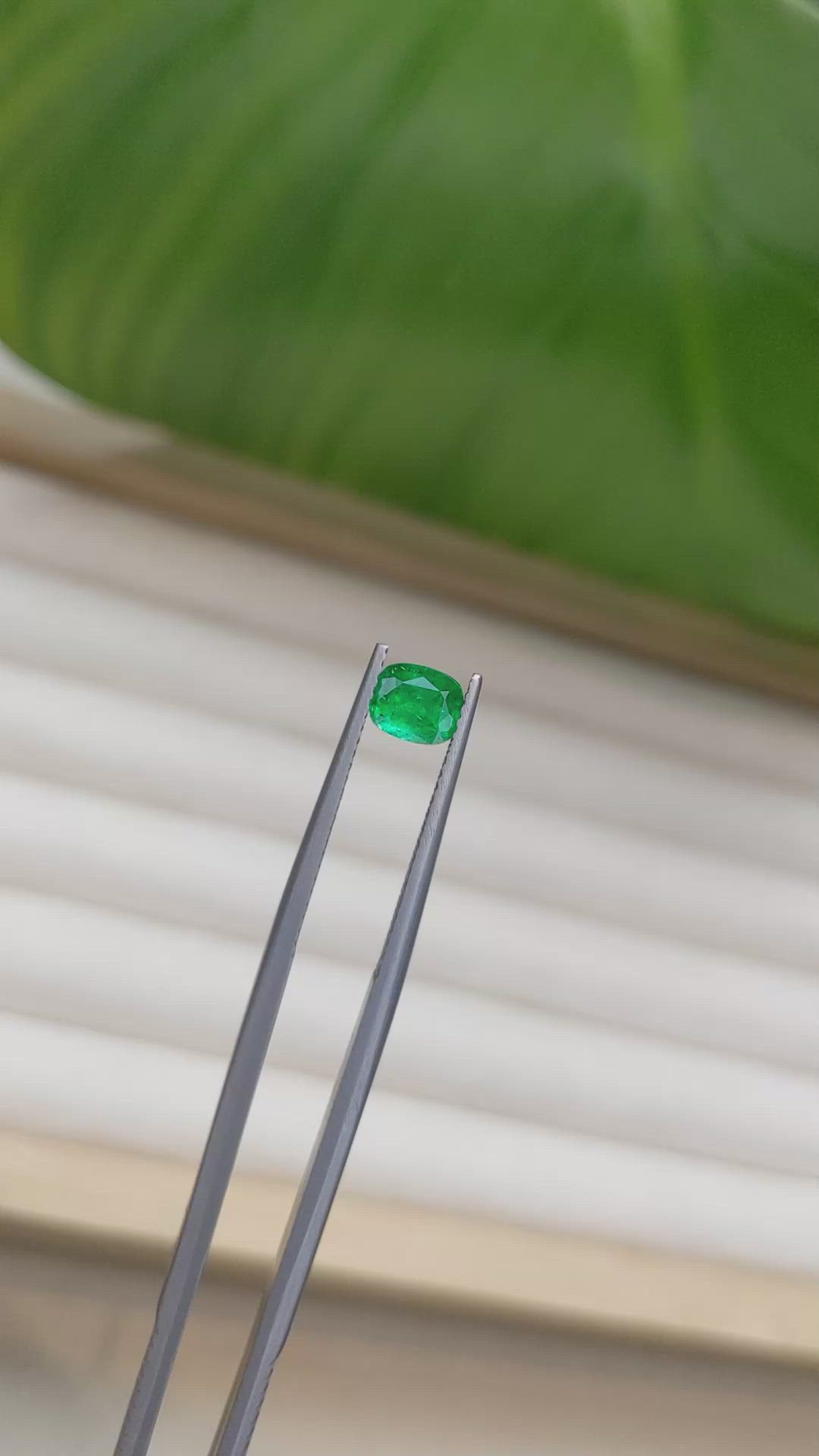 0.58 Ct. Emerald from Afghanistan Size Video