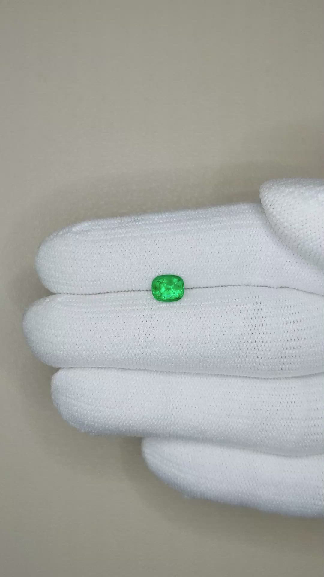 0.58 Ct. Emerald from Afghanistan Size Video