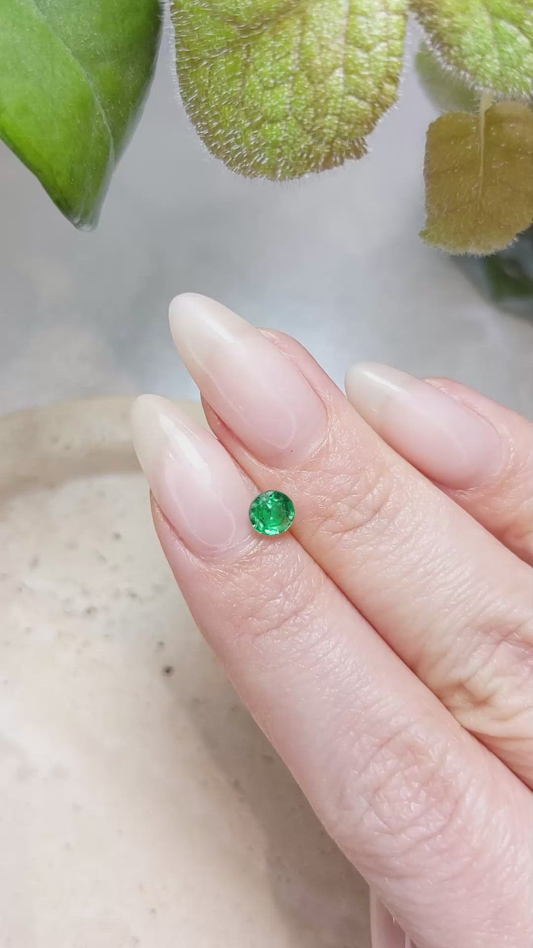 0.53 Ct. Emerald from Afghanistan Size Video
