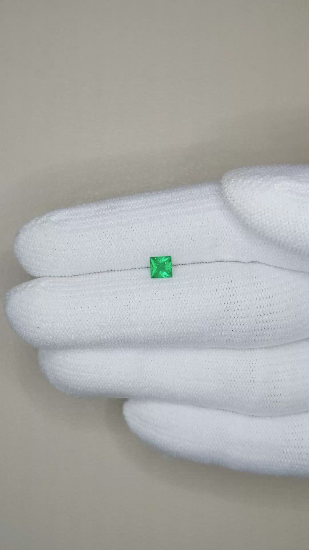 0.24 Ct. Emerald from Afghanistan Size Video