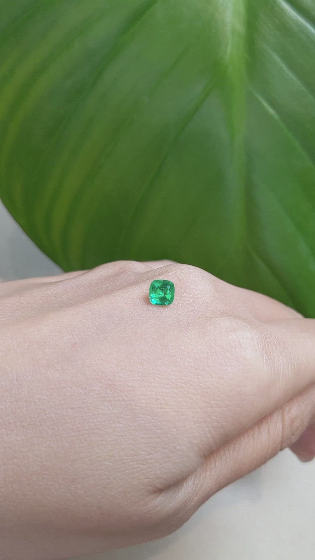 0.62 Ct. Emerald from Afghanistan Size Video