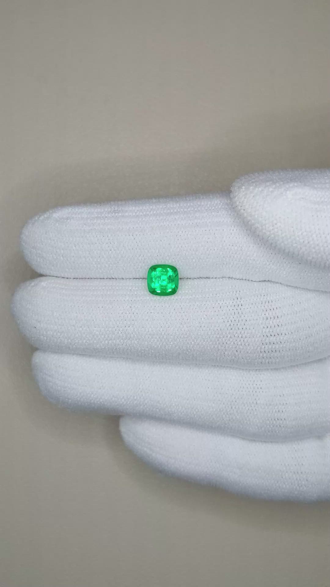 0.62 Ct. Emerald from Afghanistan Size Video