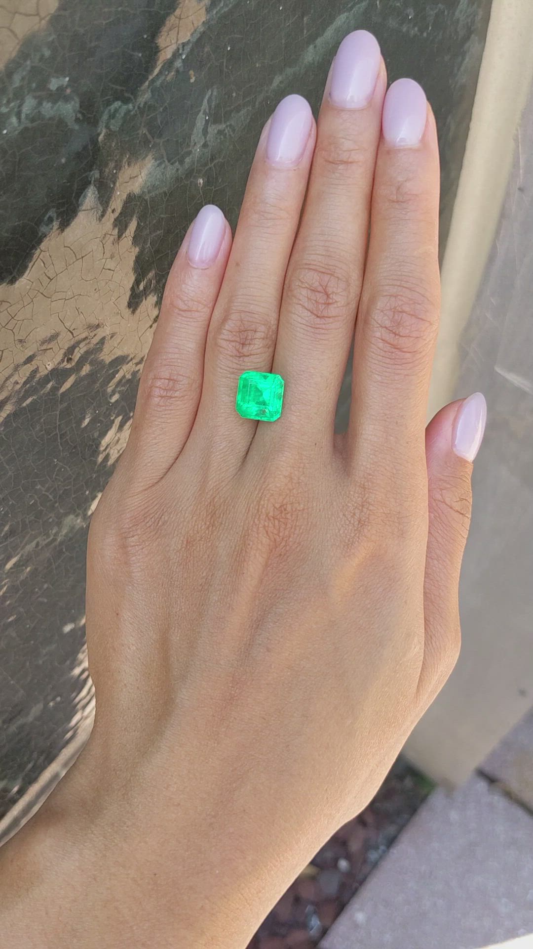 4.98 Ct. Emerald from Colombia Size Video