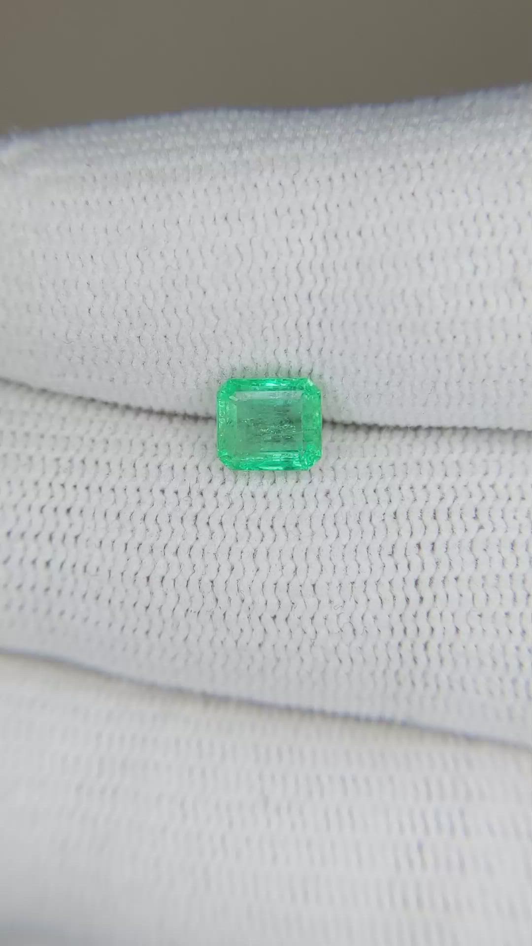 0.78 Ct. Emerald from Zambia Size Video
