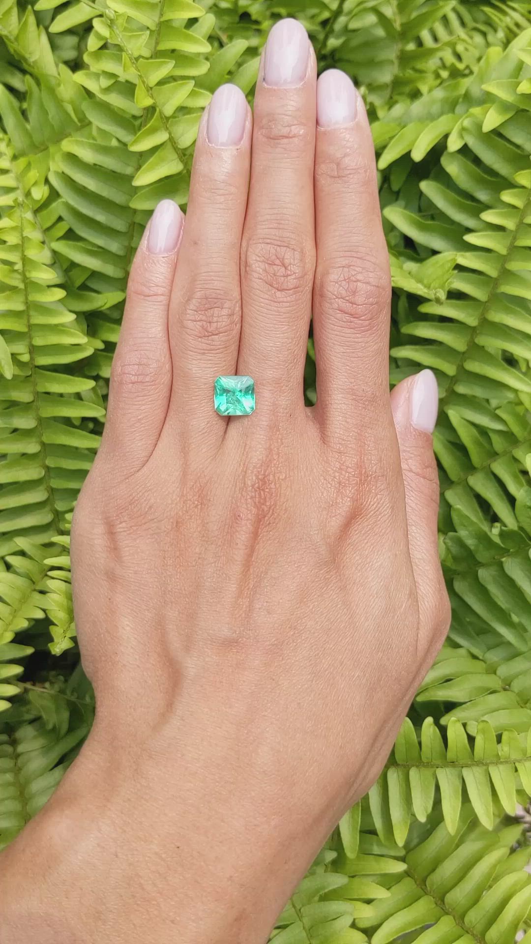 2.39 Ct. Emerald from Colombia Size Video