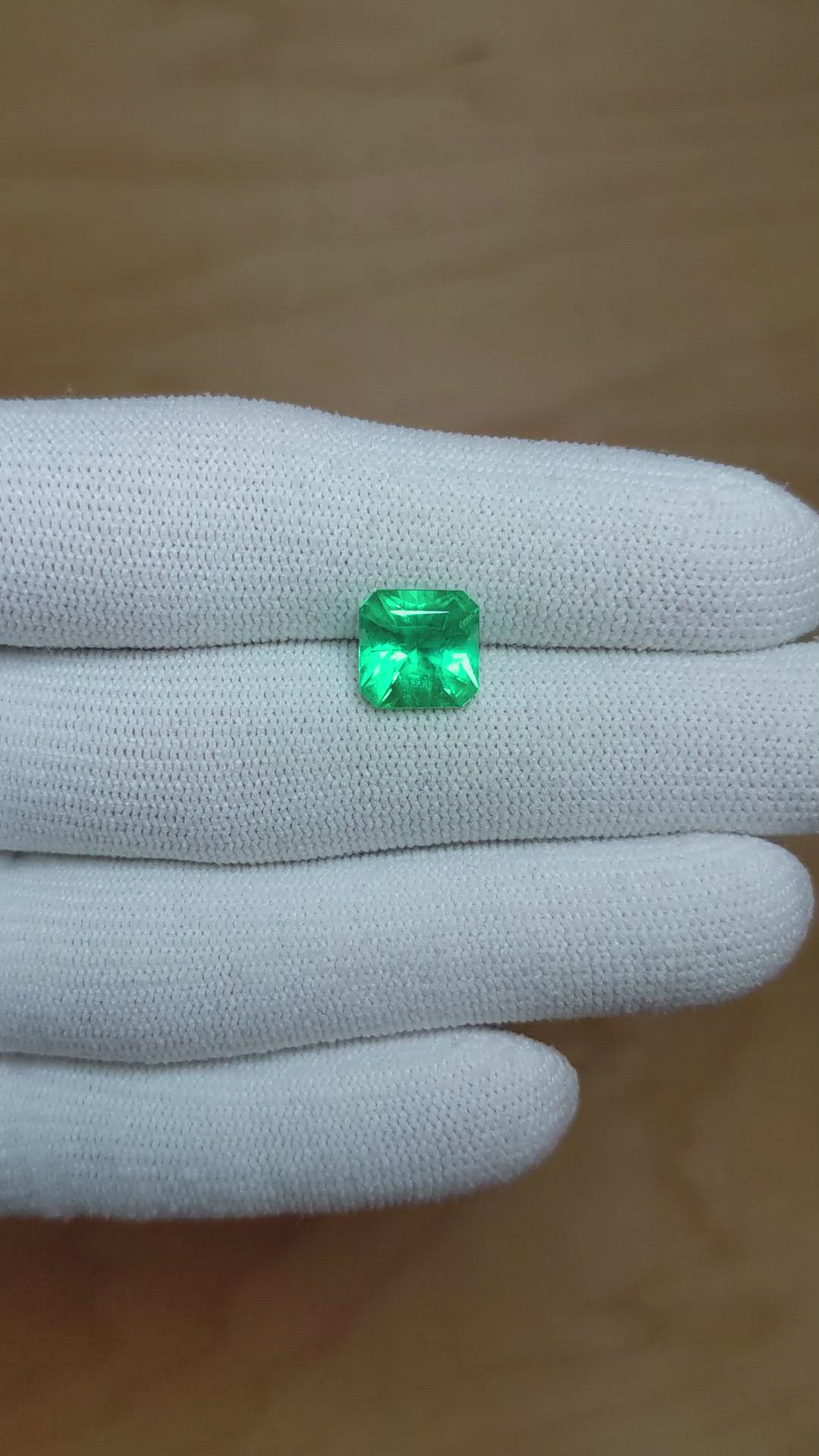 2.39 Ct. Emerald from Colombia Size Video