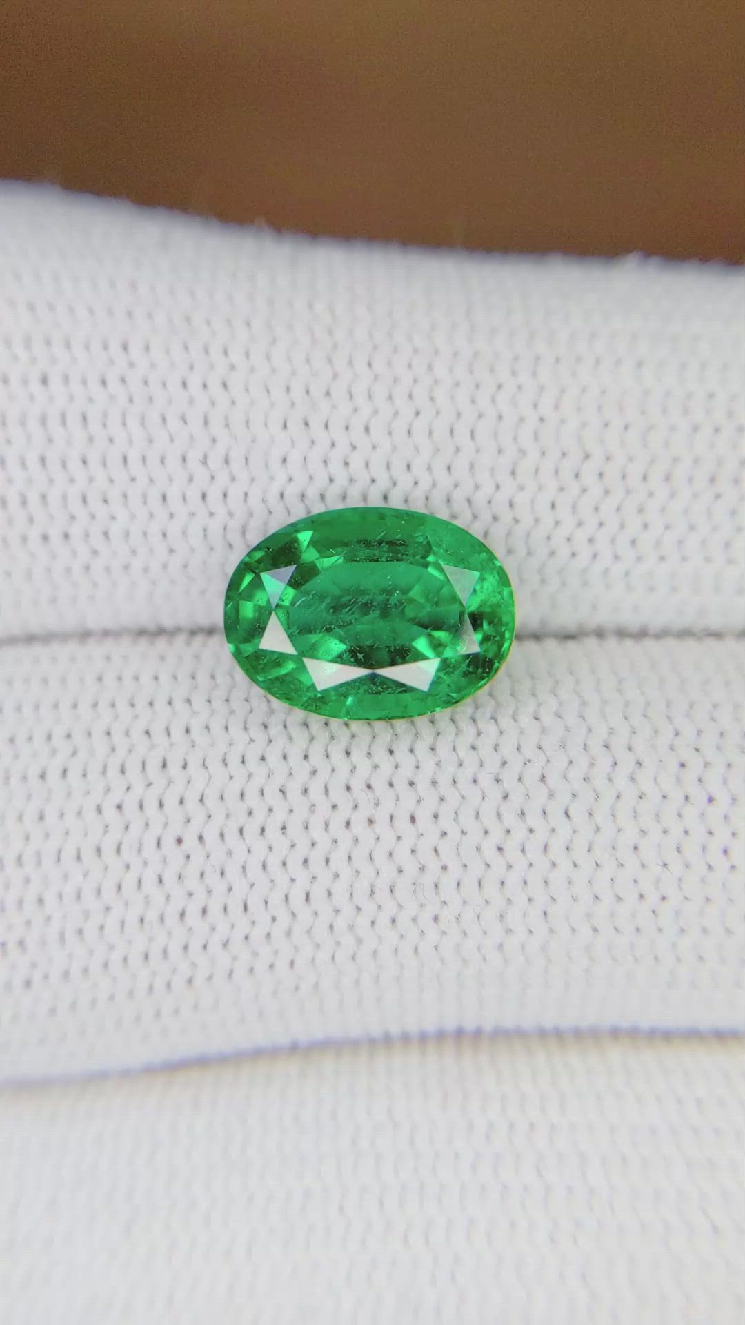3.13 Ct. Emerald from Zambia Size Video