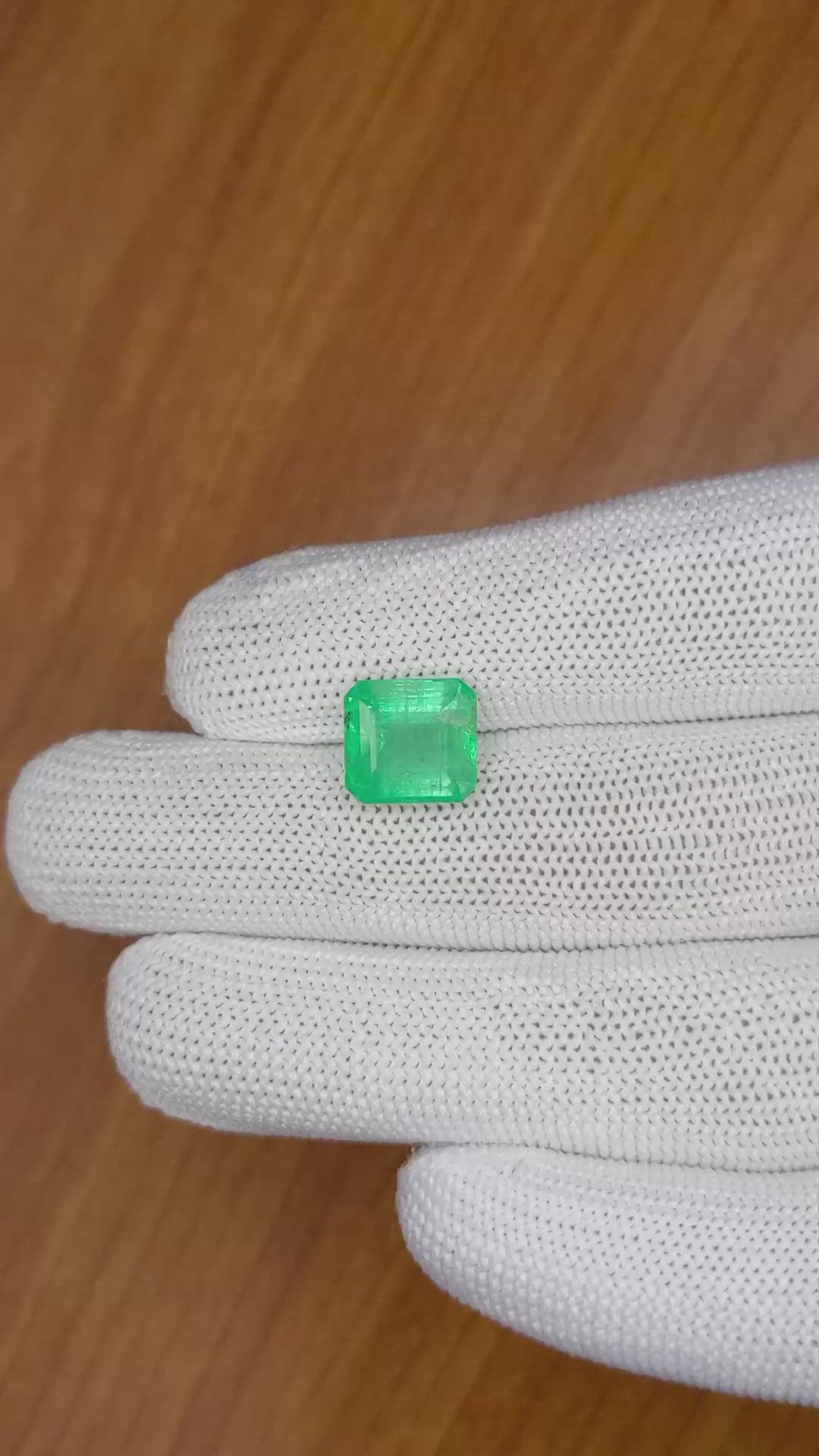 5.21 Ct. Emerald from Zambia Size Video