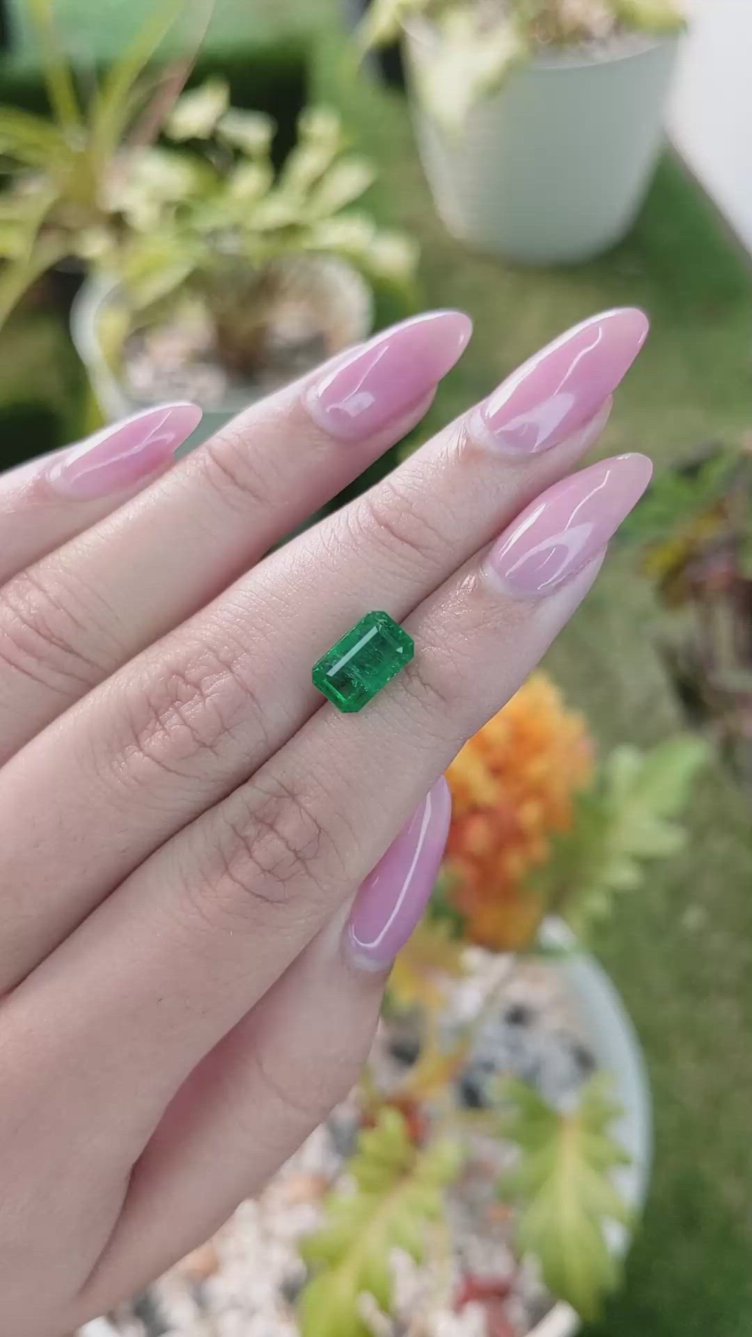 2.55 Ct. Emerald from Zambia Size Video