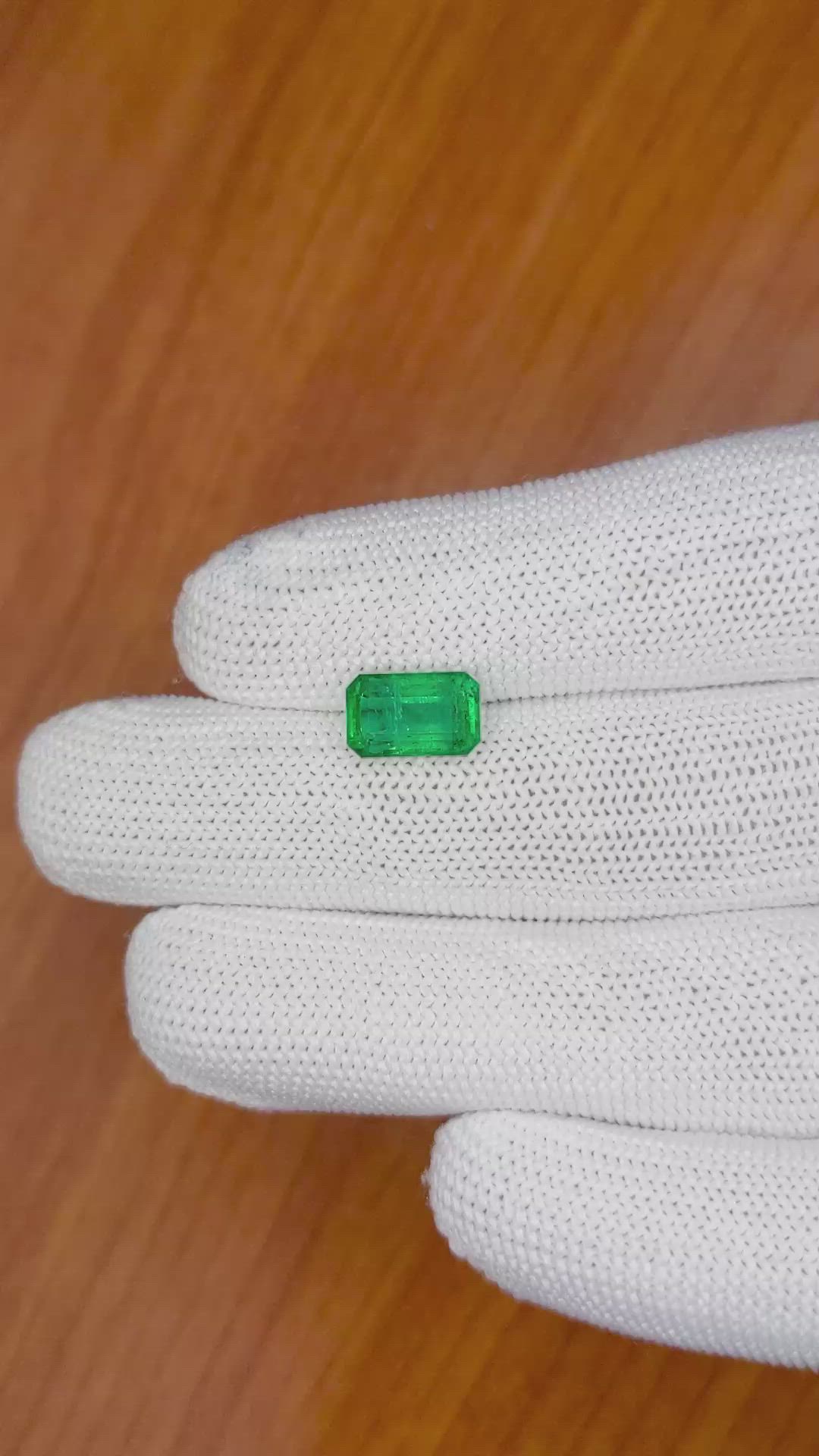 2.55 Ct. Emerald from Zambia Size Video