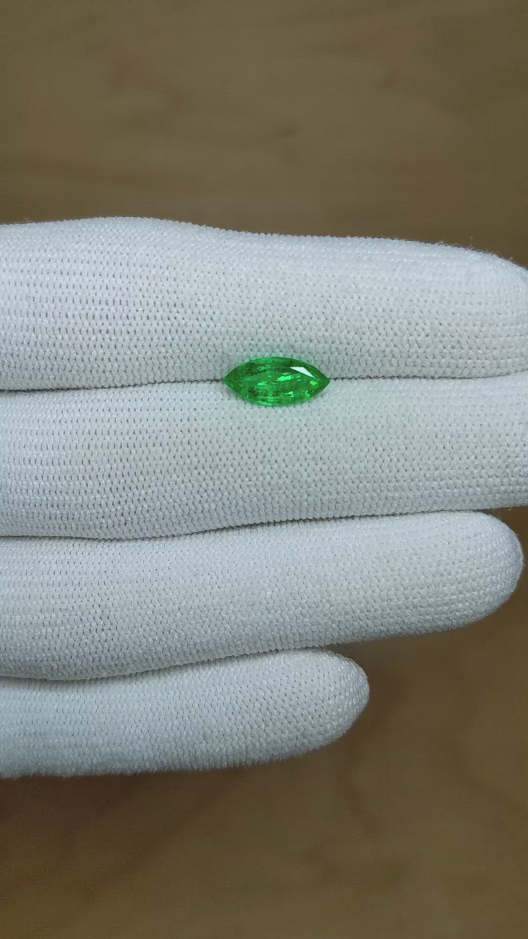 1.08 Ct. Emerald from Colombia Size Video