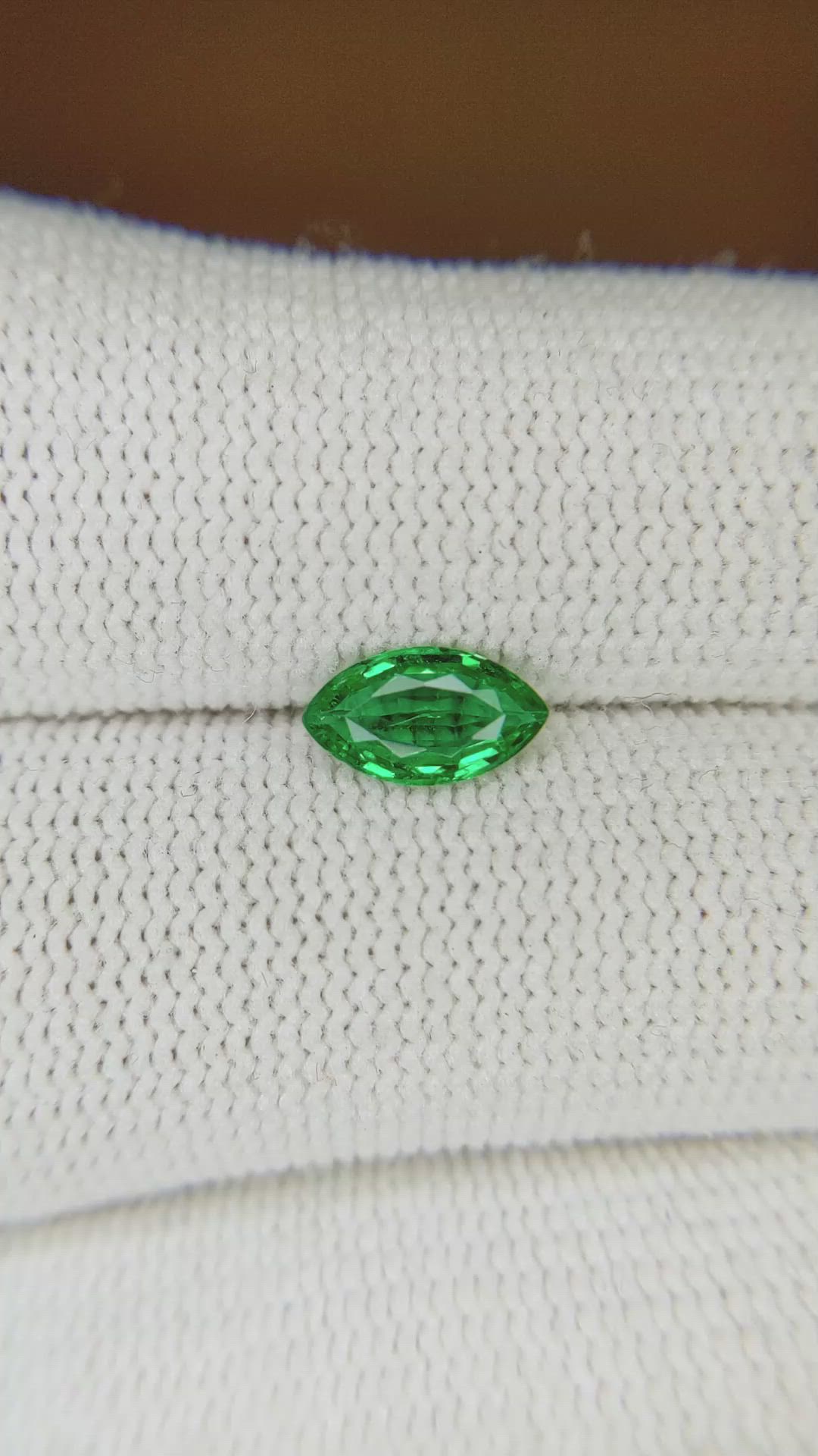 0.56 Ct. Emerald from Zambia Size Video