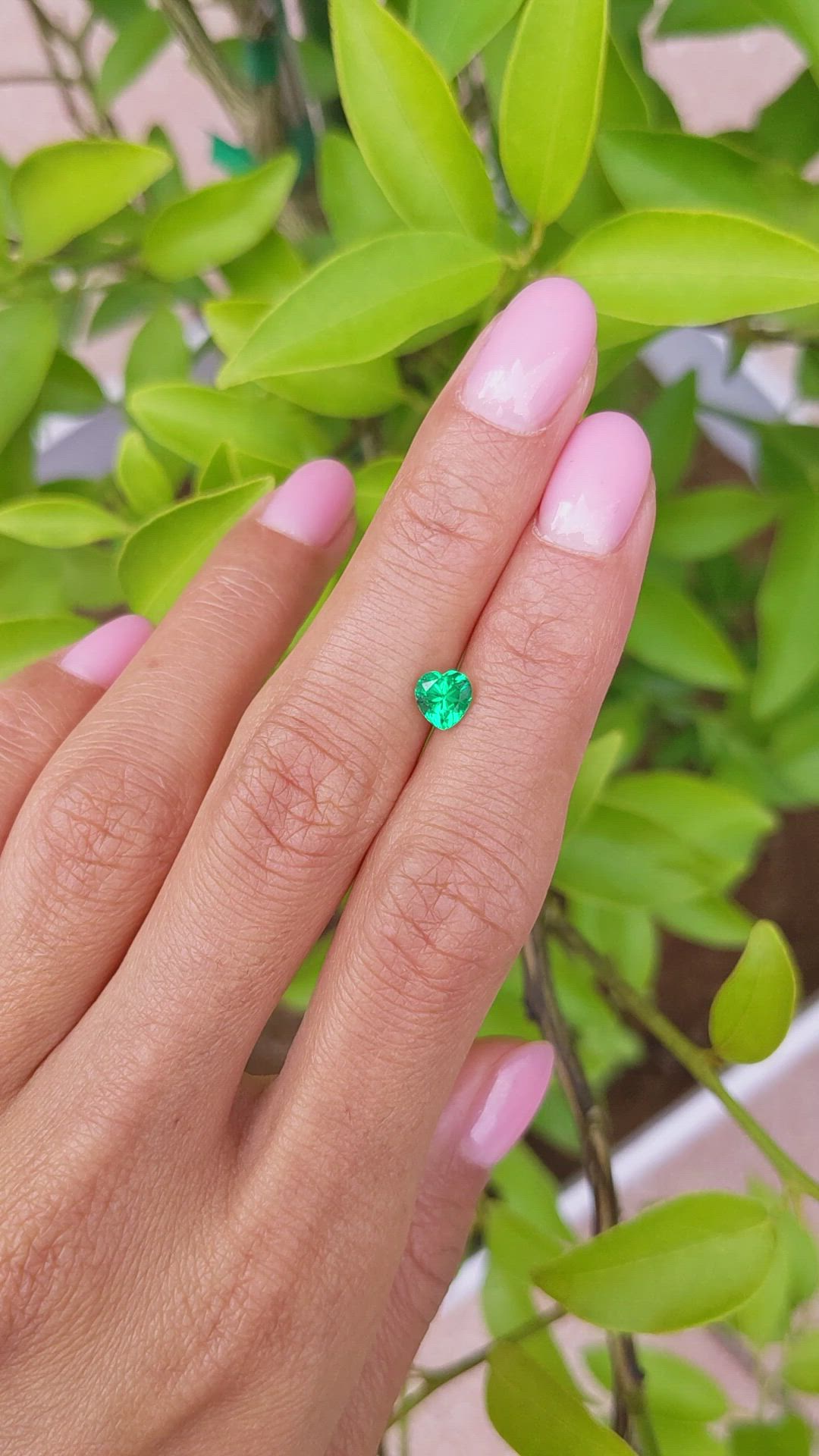 0.59 Ct. Emerald from Colombia Size Video