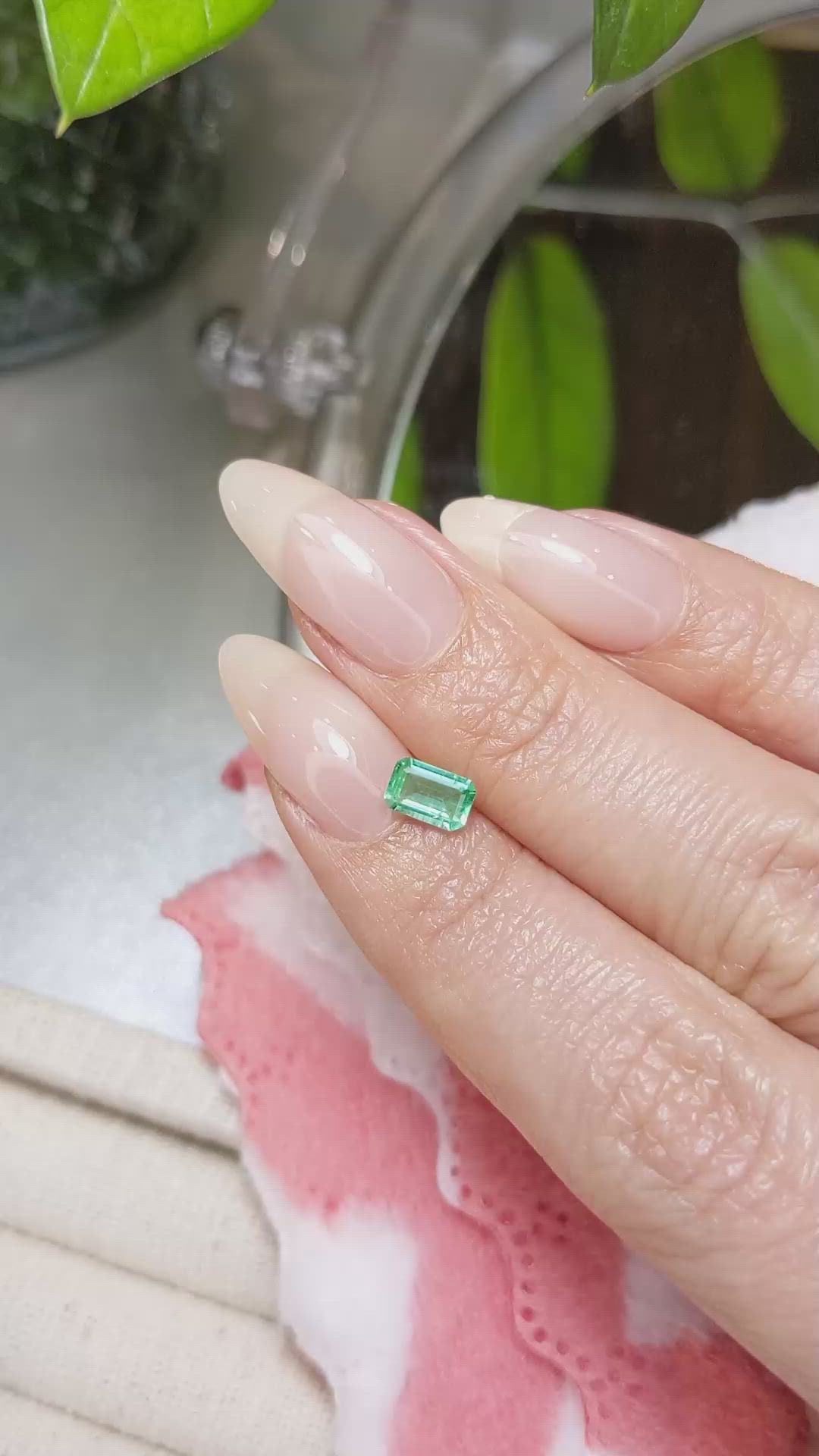 0.54 Ct. Emerald from Colombia Size Video