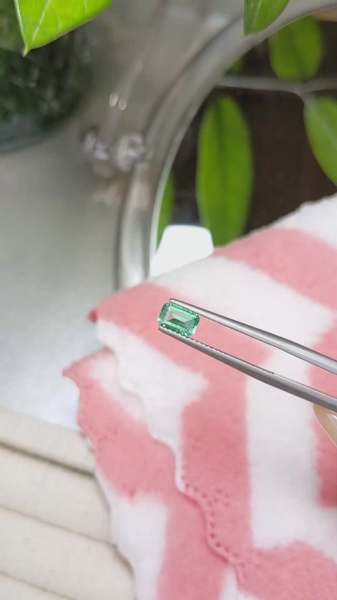0.54 Ct. Emerald from Colombia Size Video