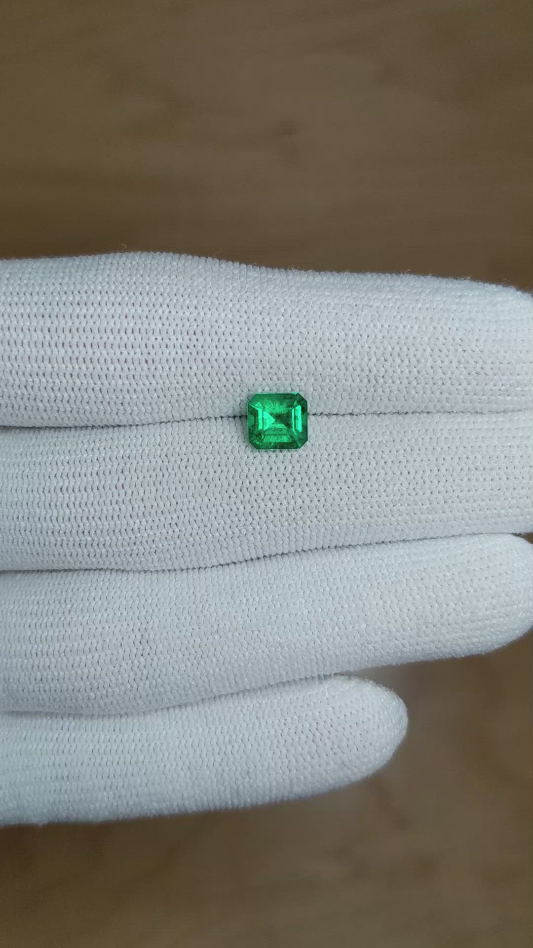 1.06 Ct. Emerald from Colombia Size Video