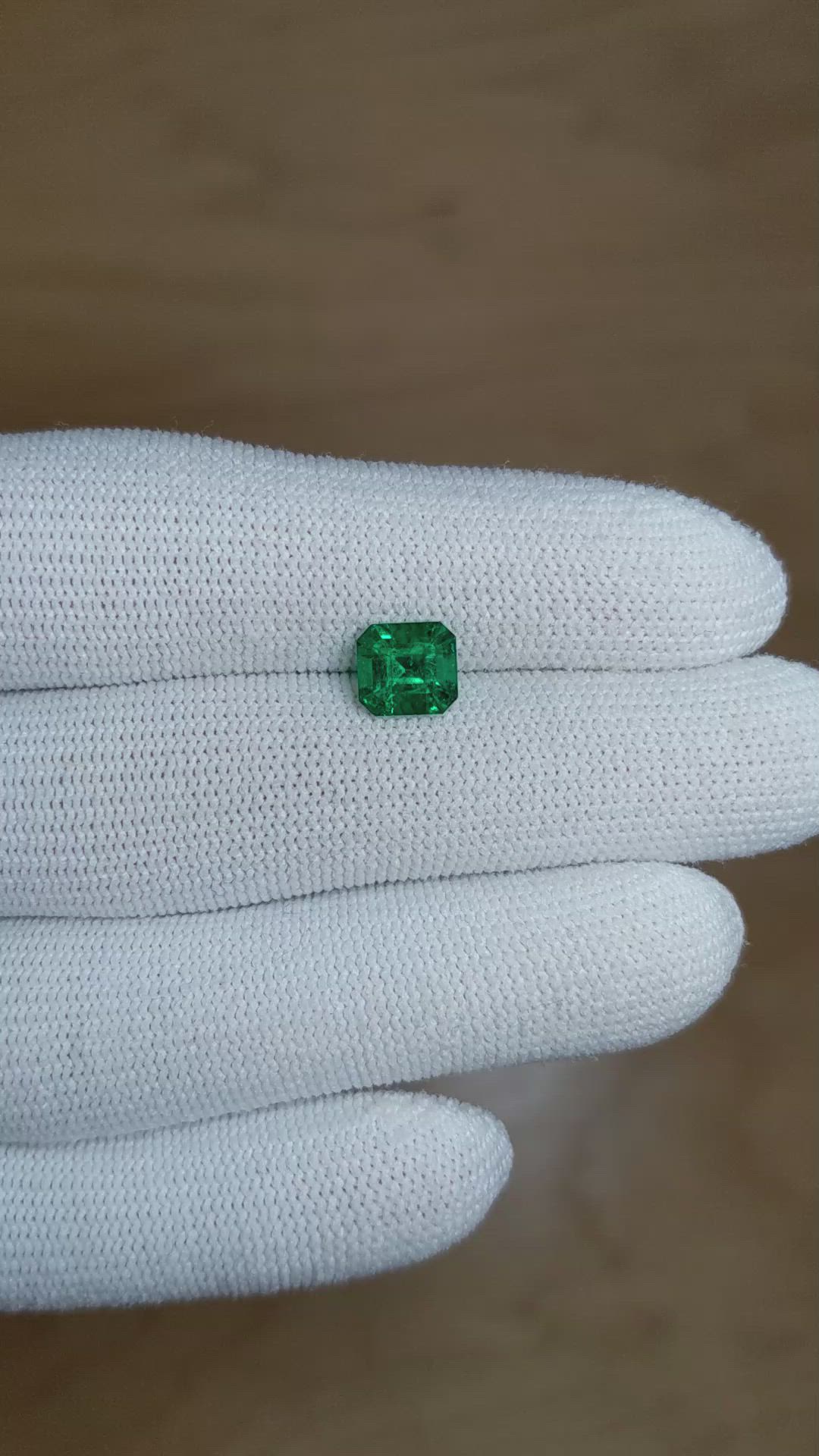 1.25 Ct. Emerald from Colombia Size Video